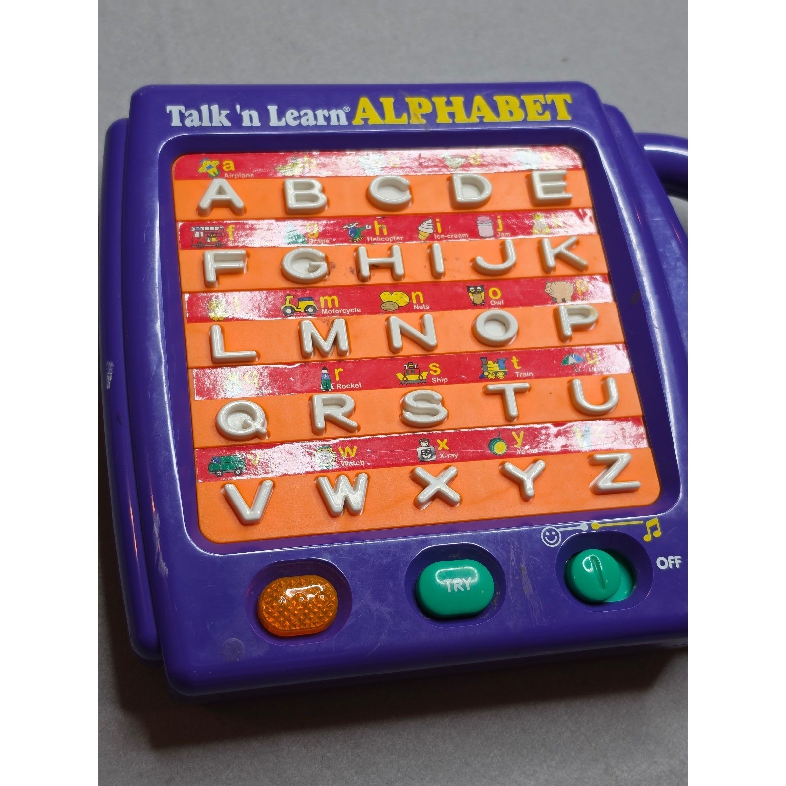 Vintage Scientific Toys Talk ‘n Learn Alphabet Interactive Toy Purple Portable