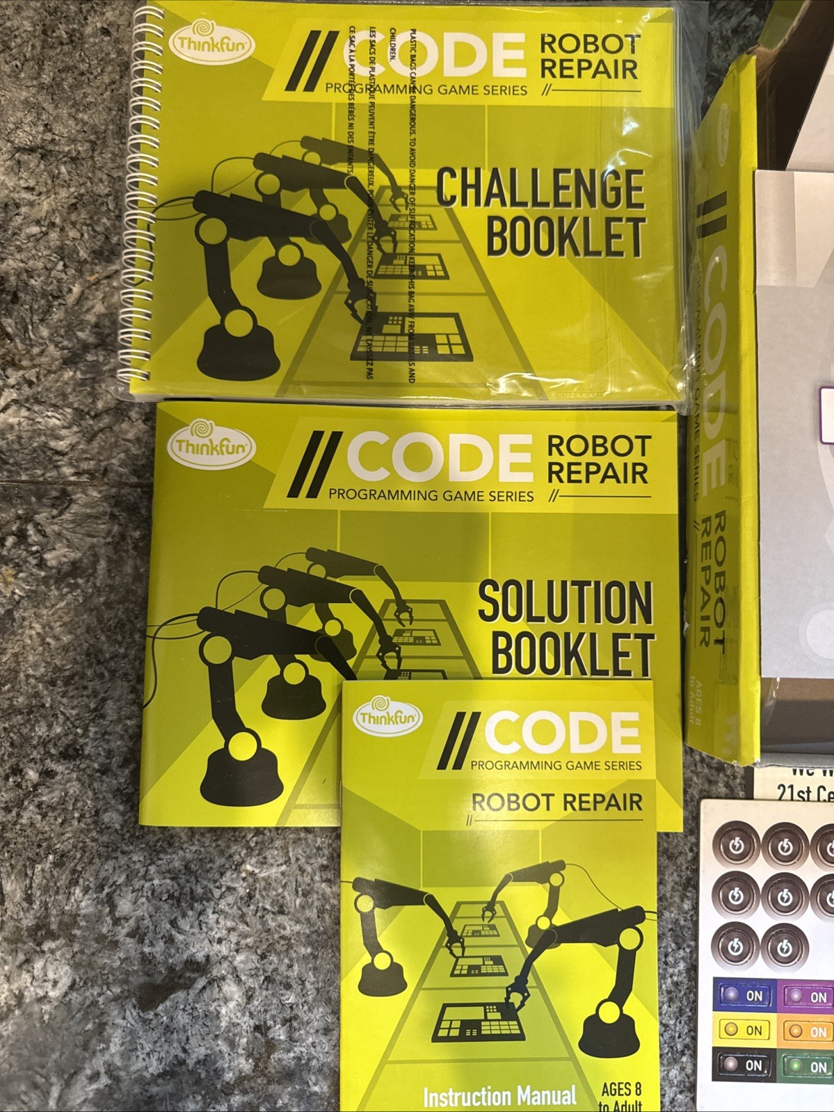 STEM Code Programming Game Series Robot Repair Thinkfun Coding Concept