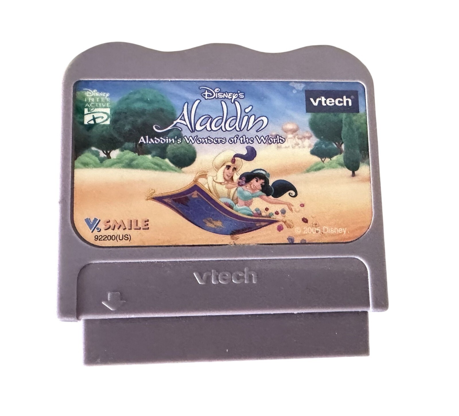 Disney Aladdin Wonders Of The World Vtech VSmile Learning Game Cartridge VGC