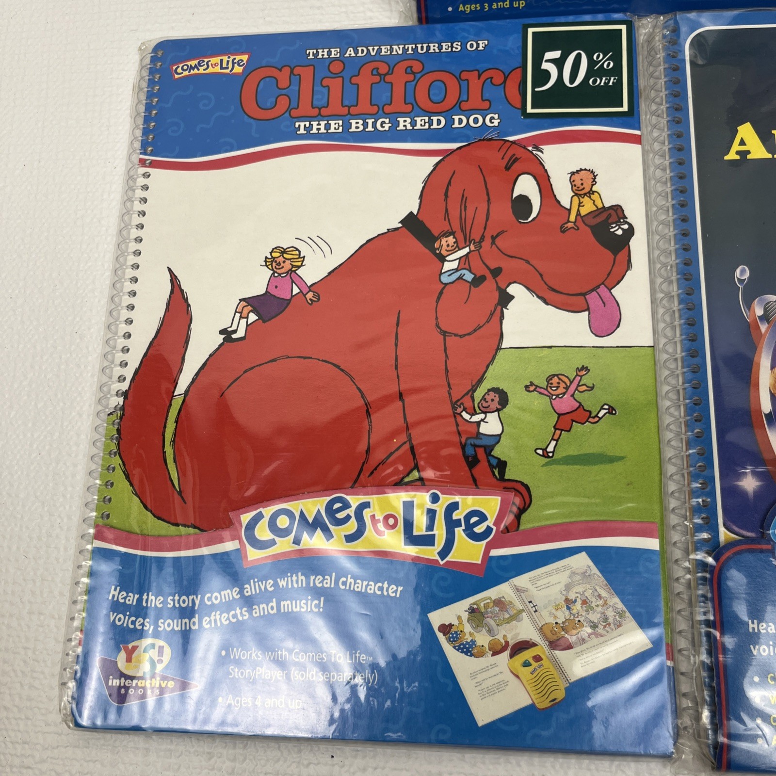 VTG TMNT Clifford Alvin Chipmunks SEALED Interactive Comes to Life Books Lot