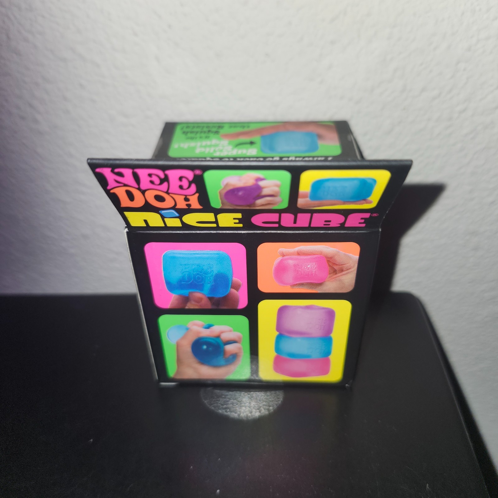 Schylling NeeDoh Nice Cube Super Solid Squish Pink Toy, FAST SHIPPING!
