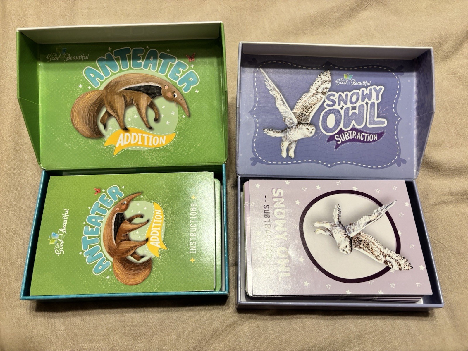 The Good And The Beautiful Math Facts Cards Bundle Addition And Subtraction TGTB