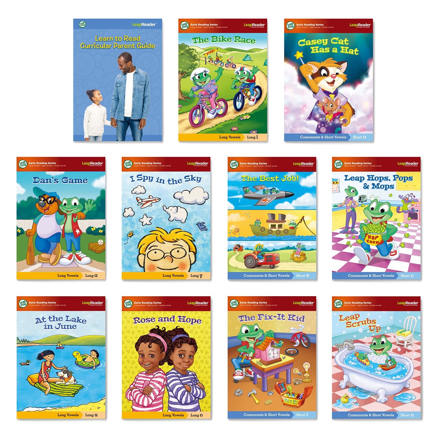 LeapFrog LeapReader System Learn to Read 10 Book Bundle os, Mega