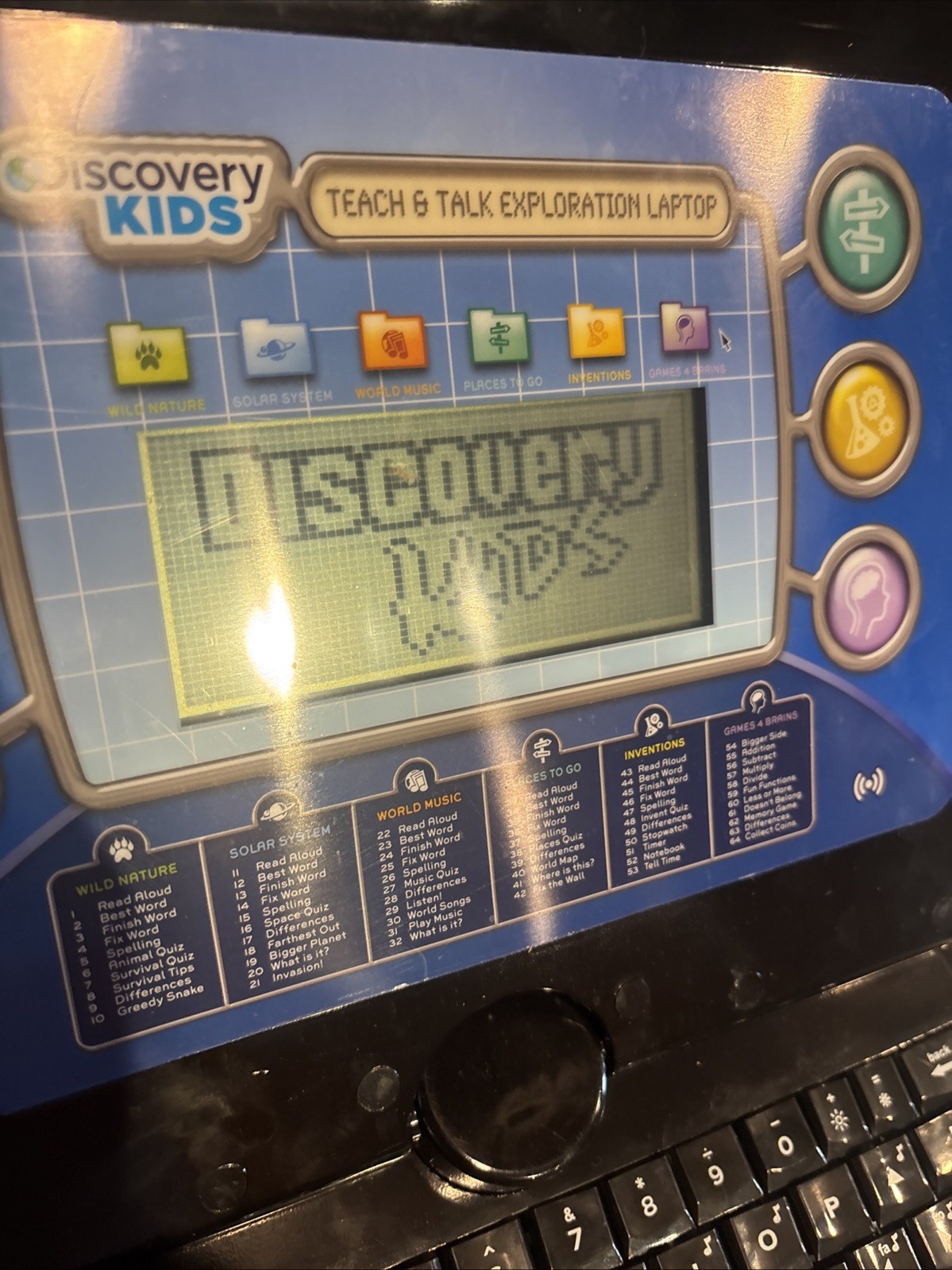 Discovery Kids Teach Talk Exploration Laptop 60 Activity Games USED EXCELLENT FS