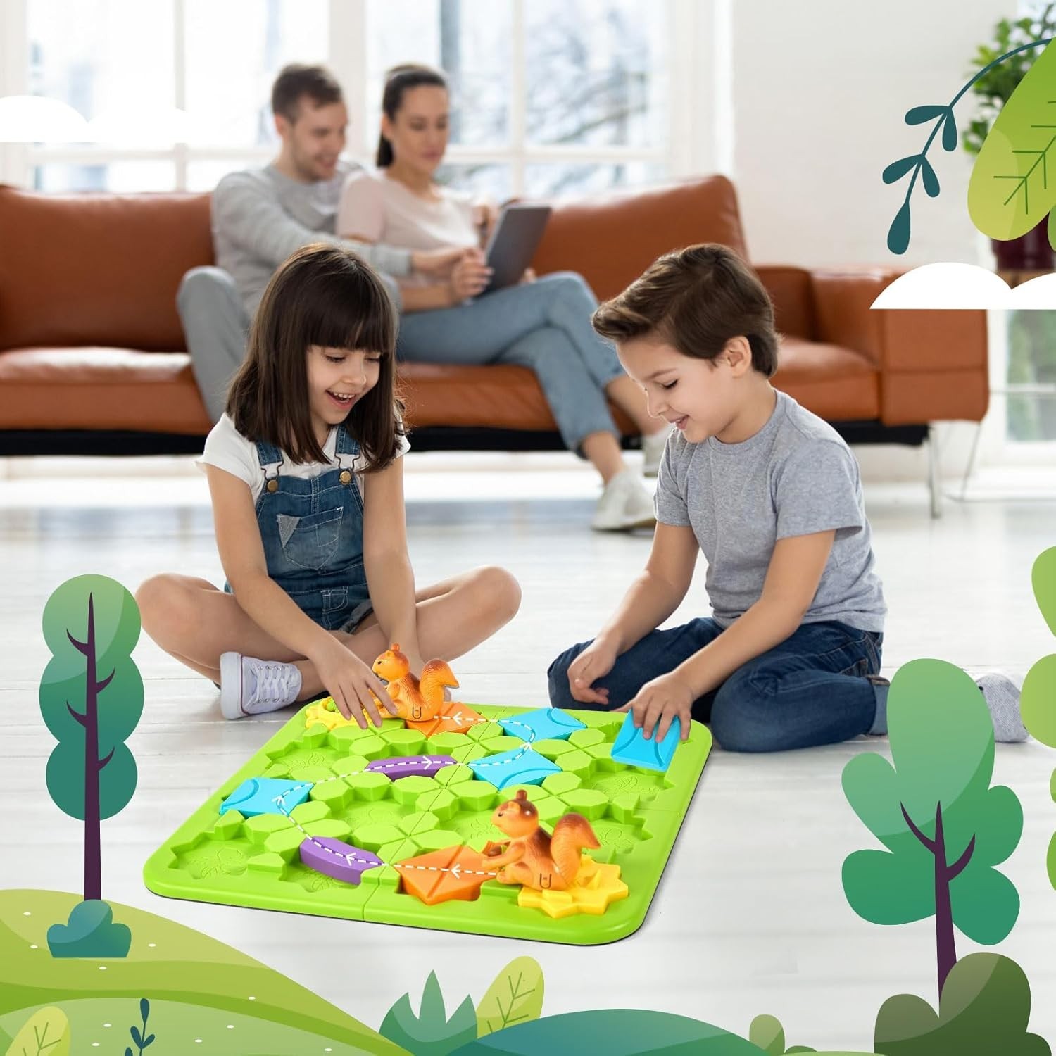 STEM Board Games for Kids Ages 4-8, Logic Puzzles for Kids Toys for 4 5 6 7 8 Ye