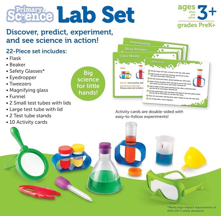 Learning Resources Primary Science Lab Activity Set Preschool STEM Chemistry NEW