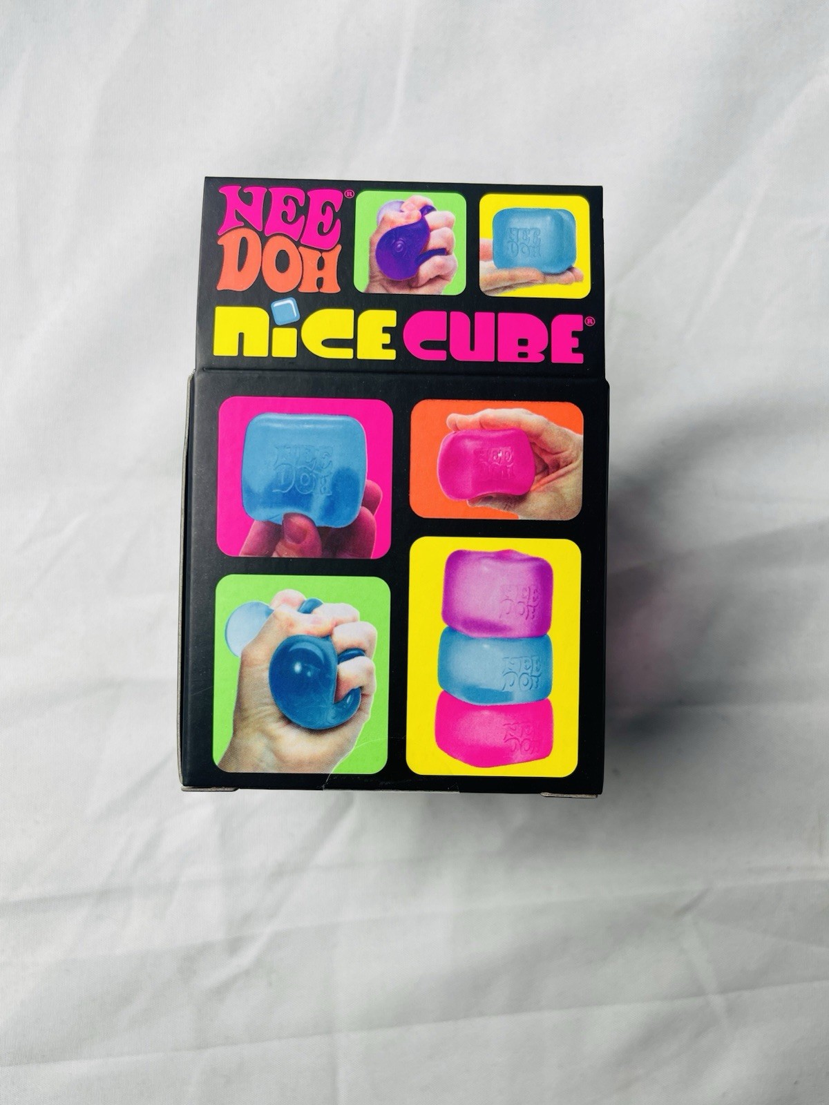 Nee Doh NiceCube PINK Super Solid Squish Fidget Toy Brand New NeeDoh nice cube