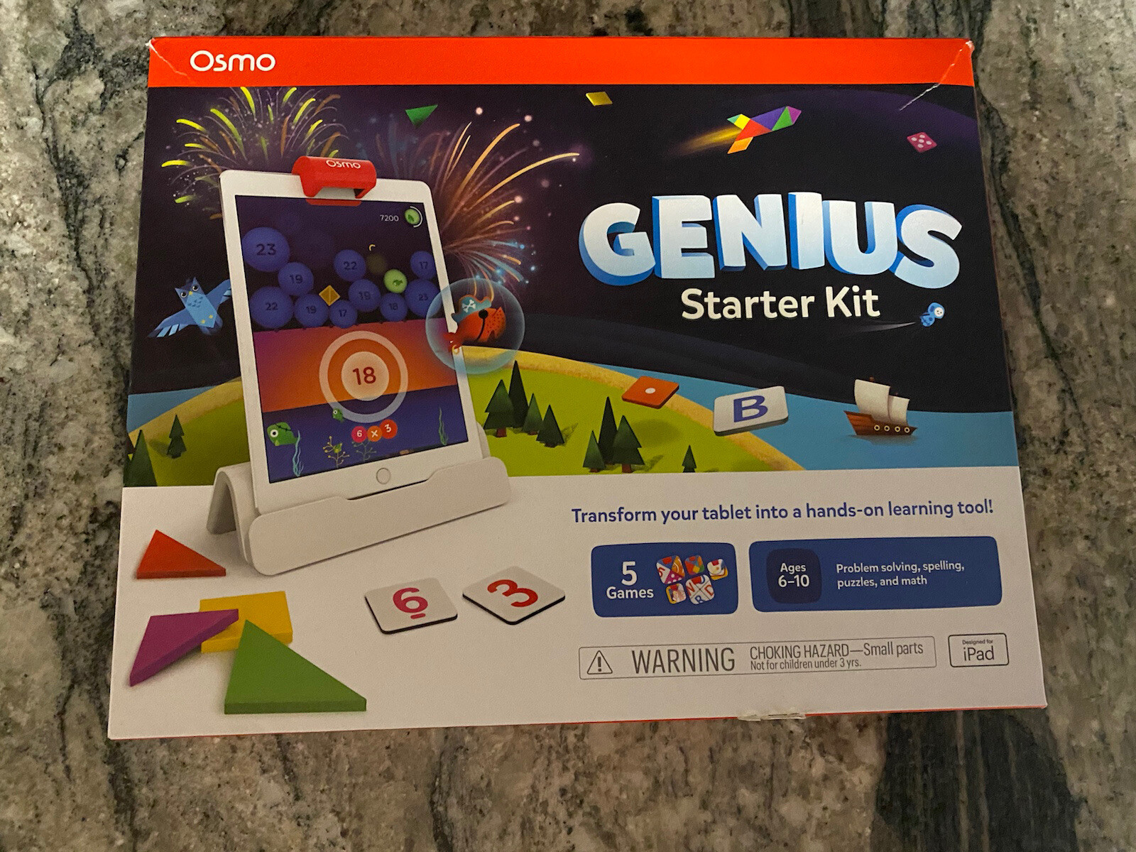 Osmo 901-00011 Genius Starter Kit Learning System Missing Tangram Pieces