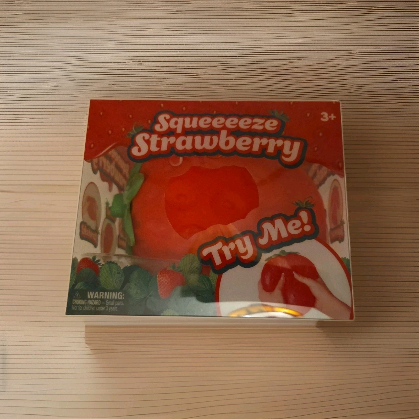 Sunny Days Jumbo Squeezy Strawberry Squishy Toy Stress Relief Sensory Fun
