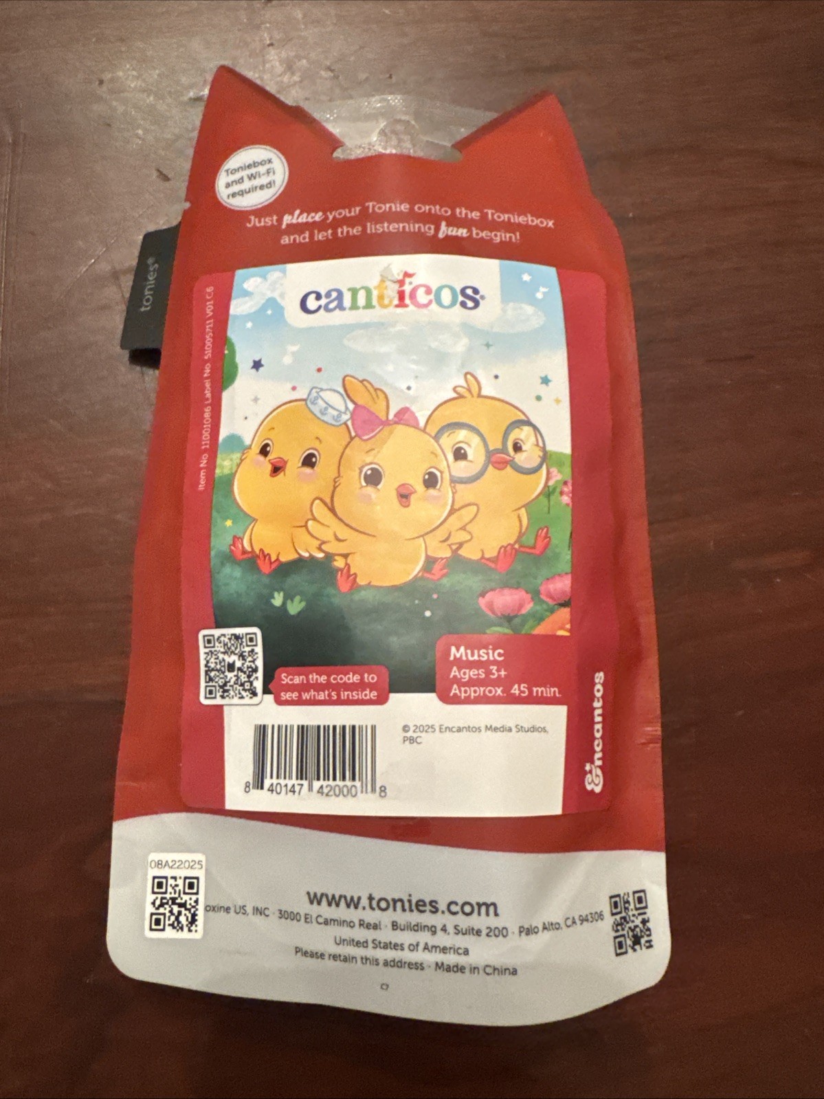 Tonies Canticos Audio Toy Figurine – English/Spanish Bilingual- New Sealed