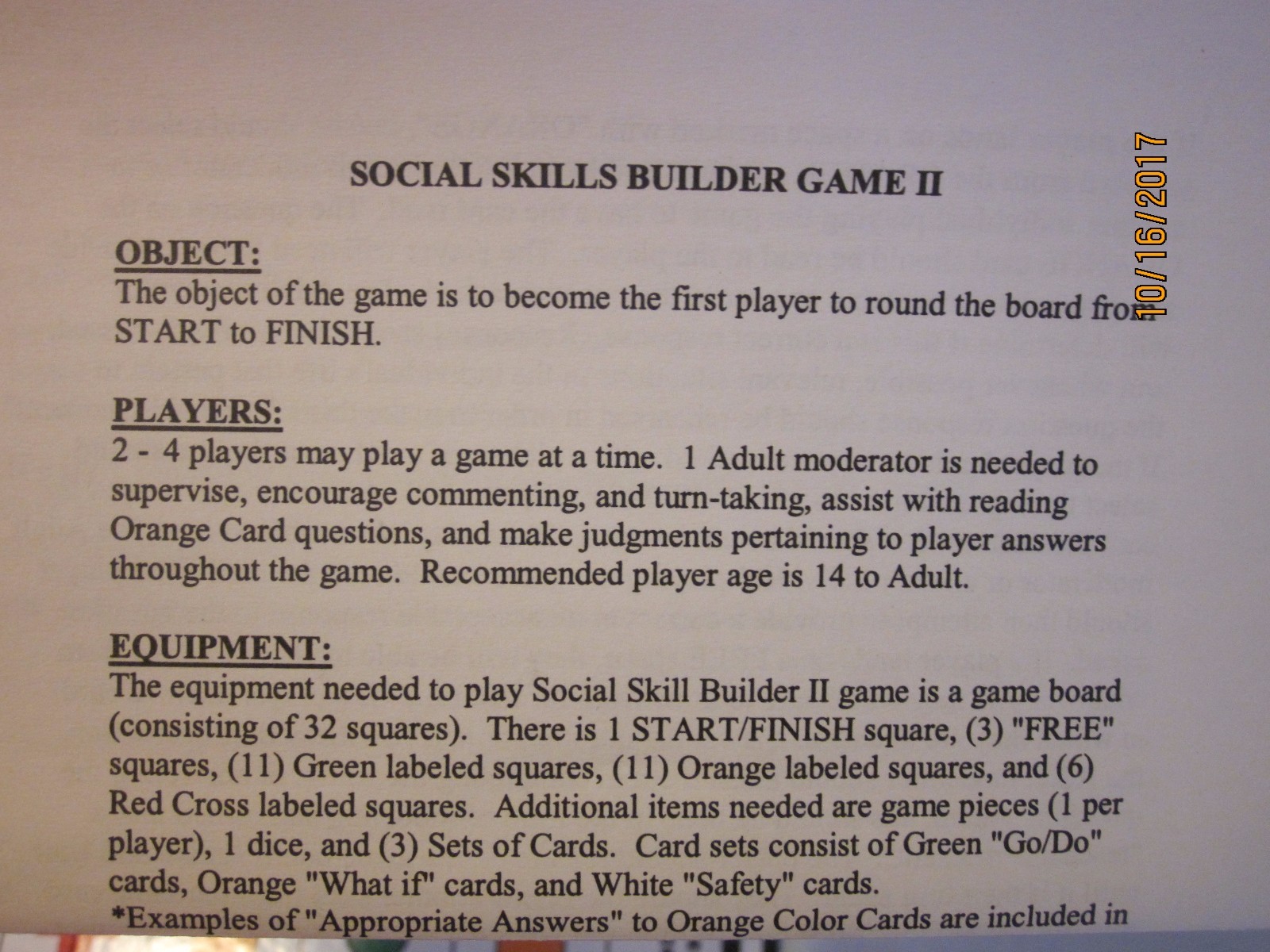 Social Skill Builder Board Game Educational Elizabeth Farmer Game 2