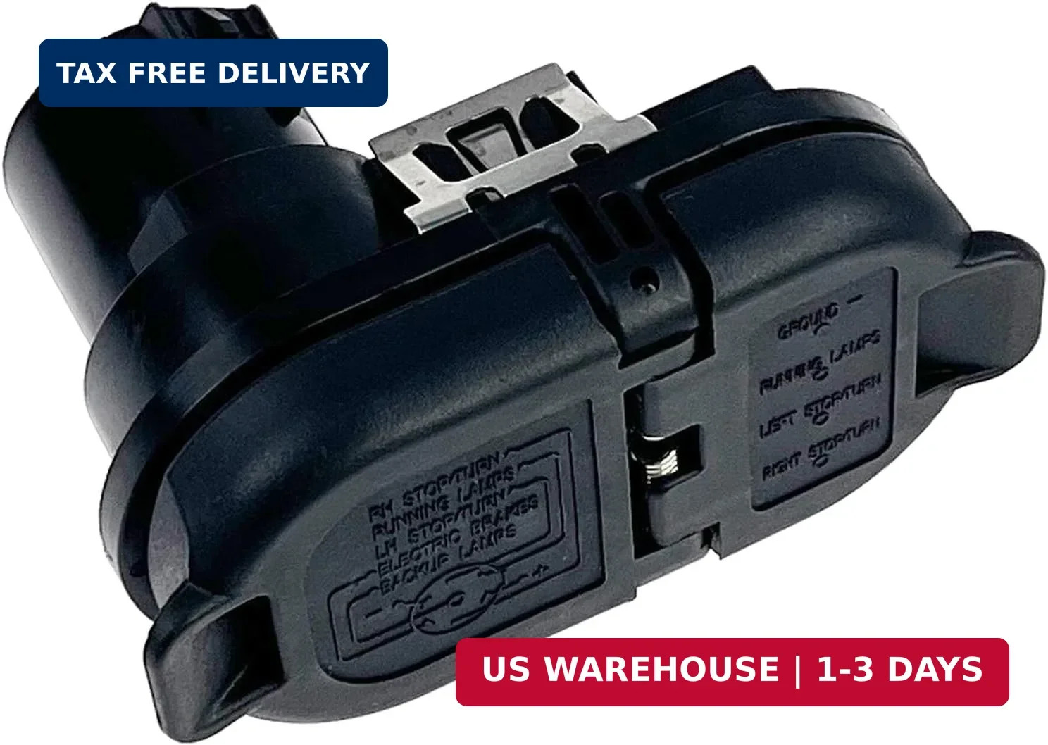 Trailer Brake Harness Towing 7-Pin Round / 4-Pin Flat Plug Connector for 2015-20