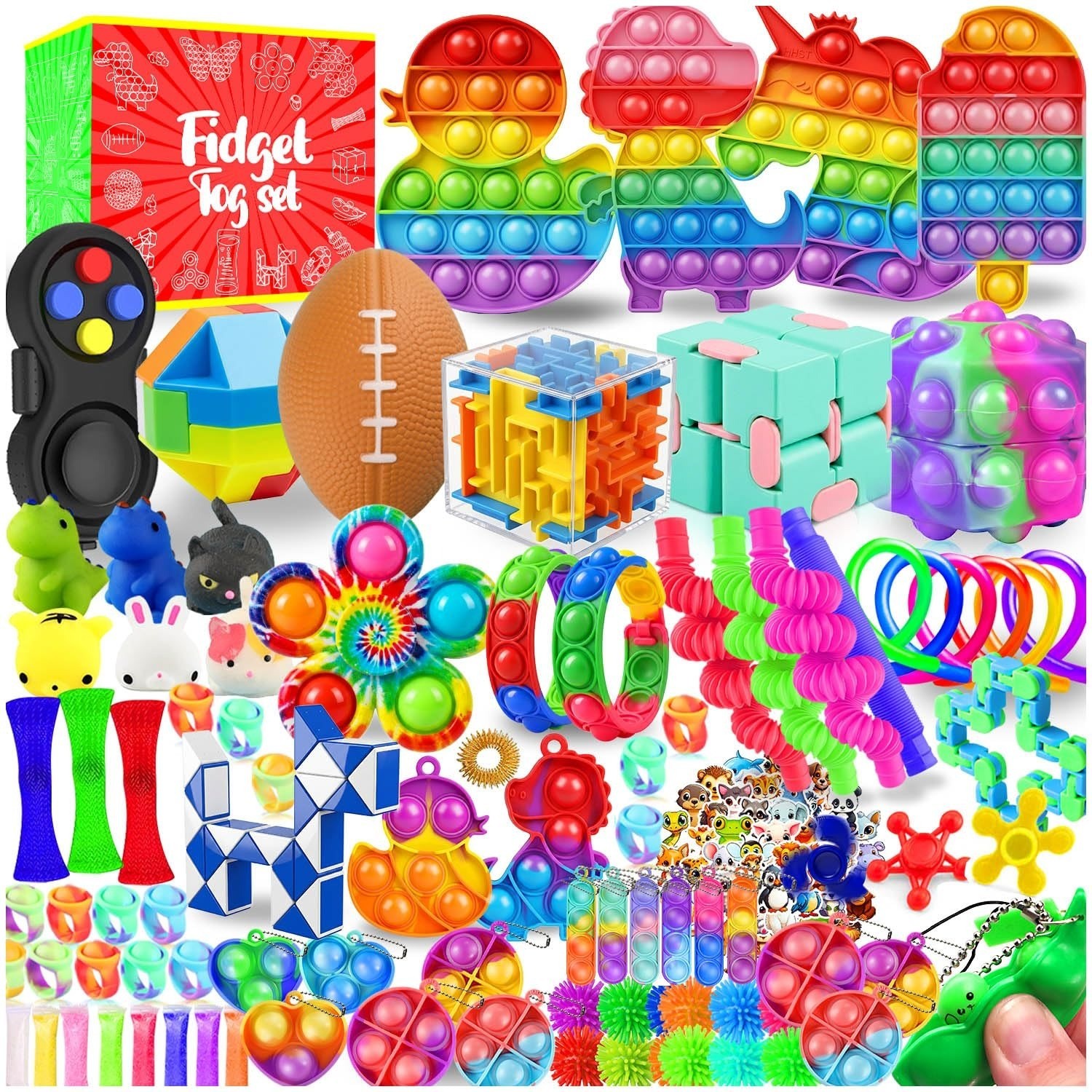 VNAMO Fidget Toys 160 Pack Set for Kids | Sensory Toys for Autism
