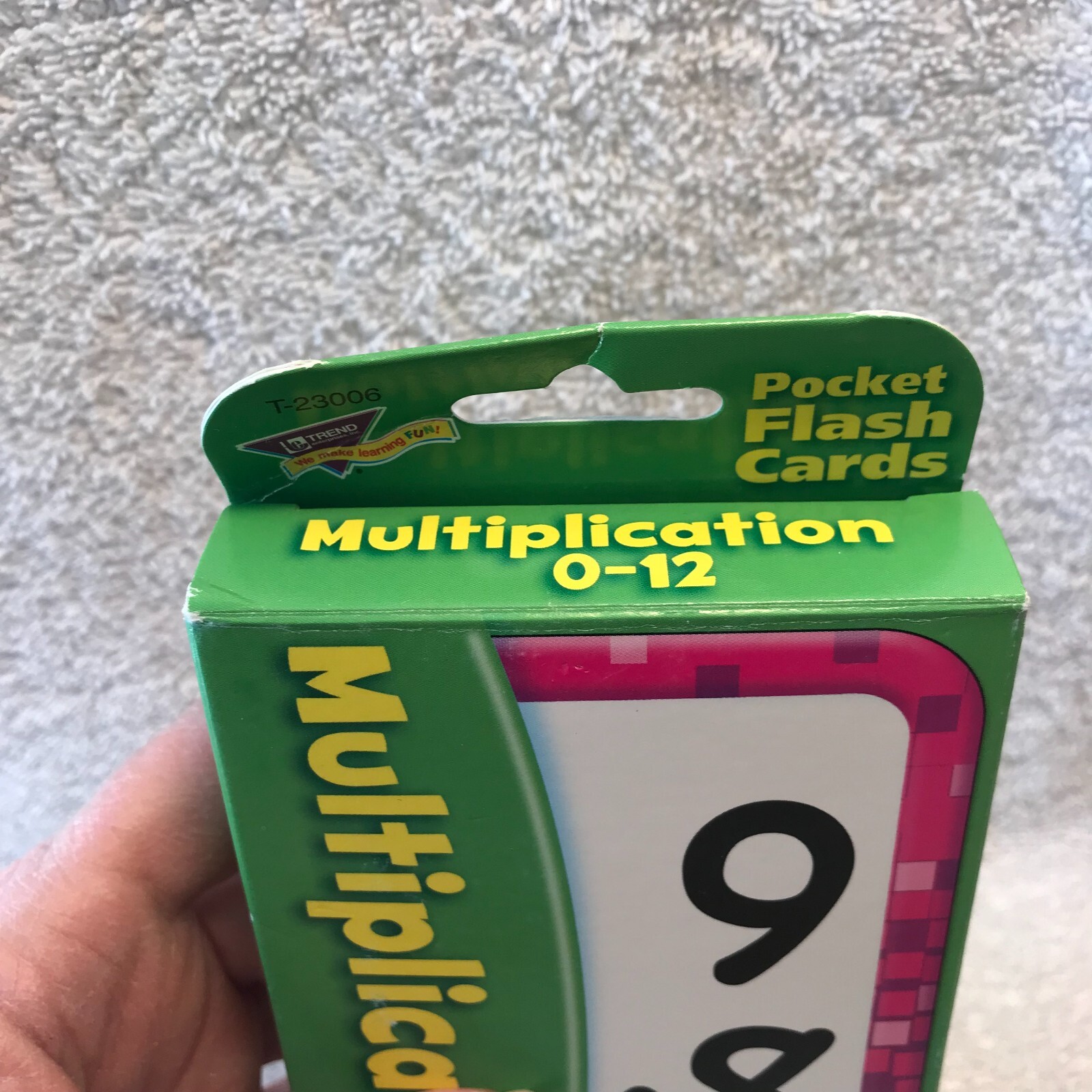 TREND Multiplication 0-12 Flash Cards Age 6+ Self-Checking Design*Skill Build