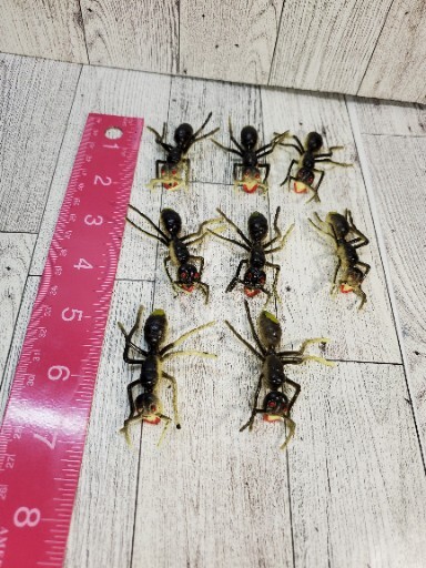 Vtg Lot Of 15 Rubber Plastic Creepy Bugs Insects Ants Flies Spider Toys