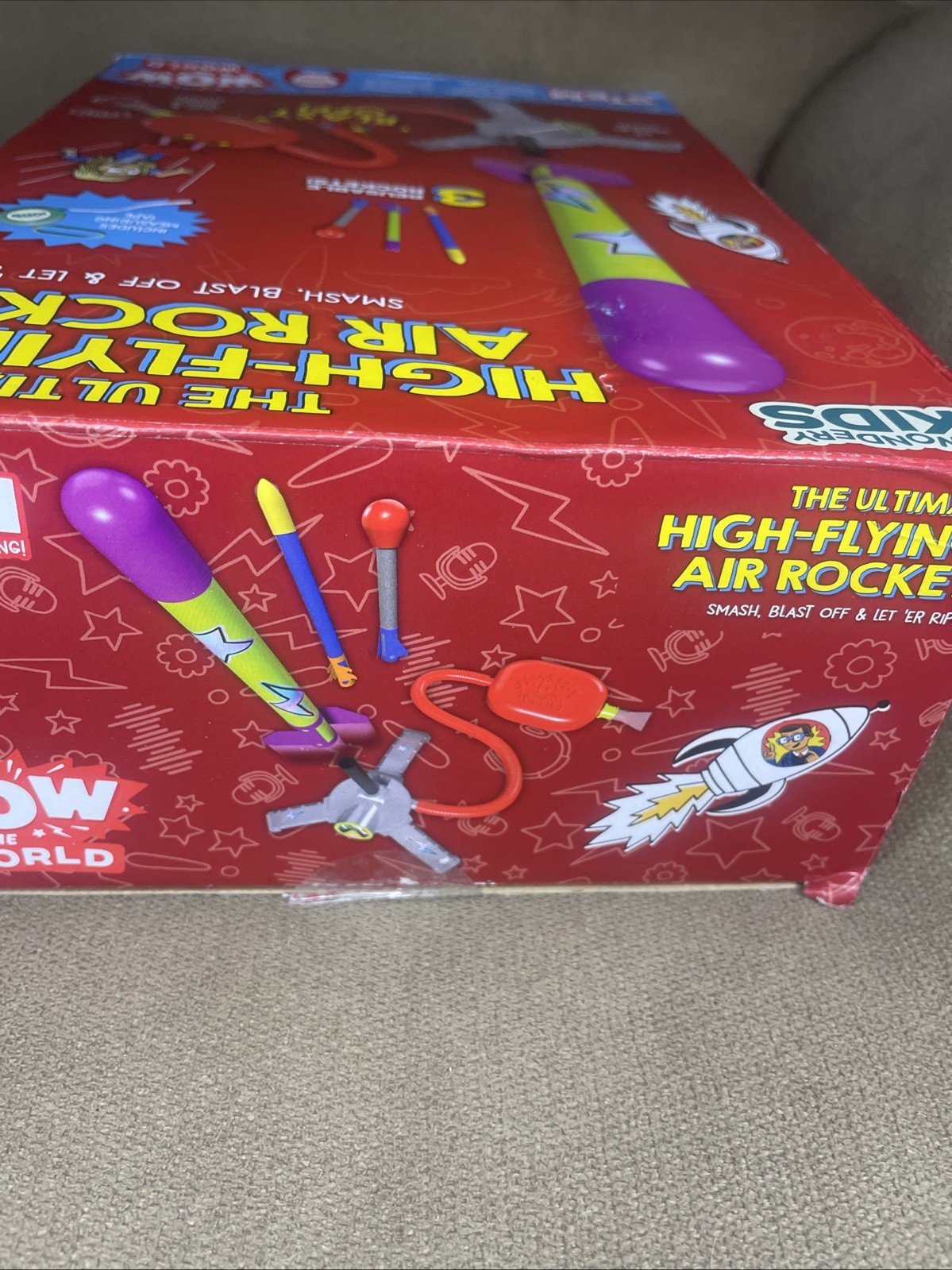 Red Blast Rockets Air Powered STEM Kit Launches Up to 100 Feet Fart Sound Fun