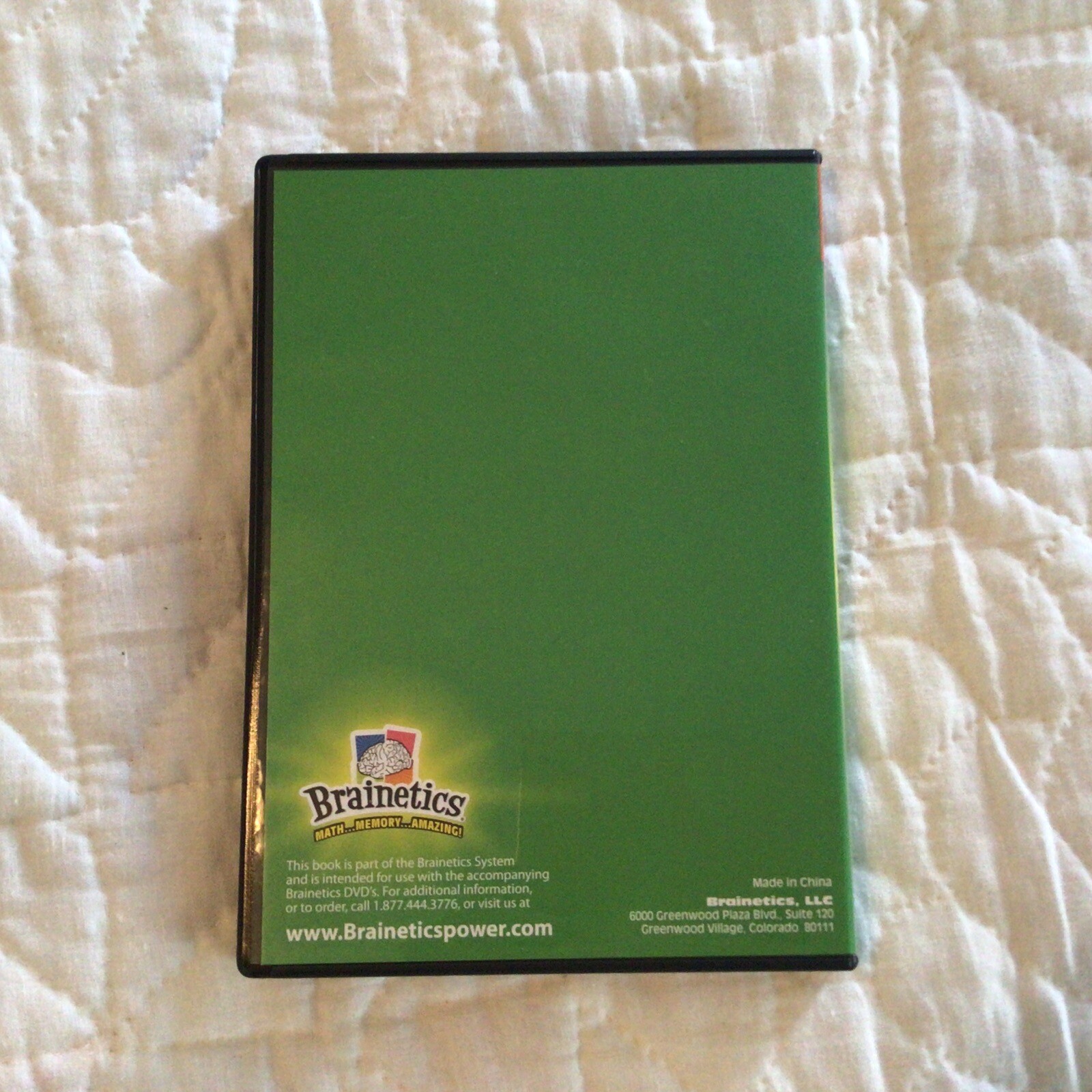 Brainetics Math Memory System DVD 1-2 Educational Game Warm Up Numbers Fun NOS