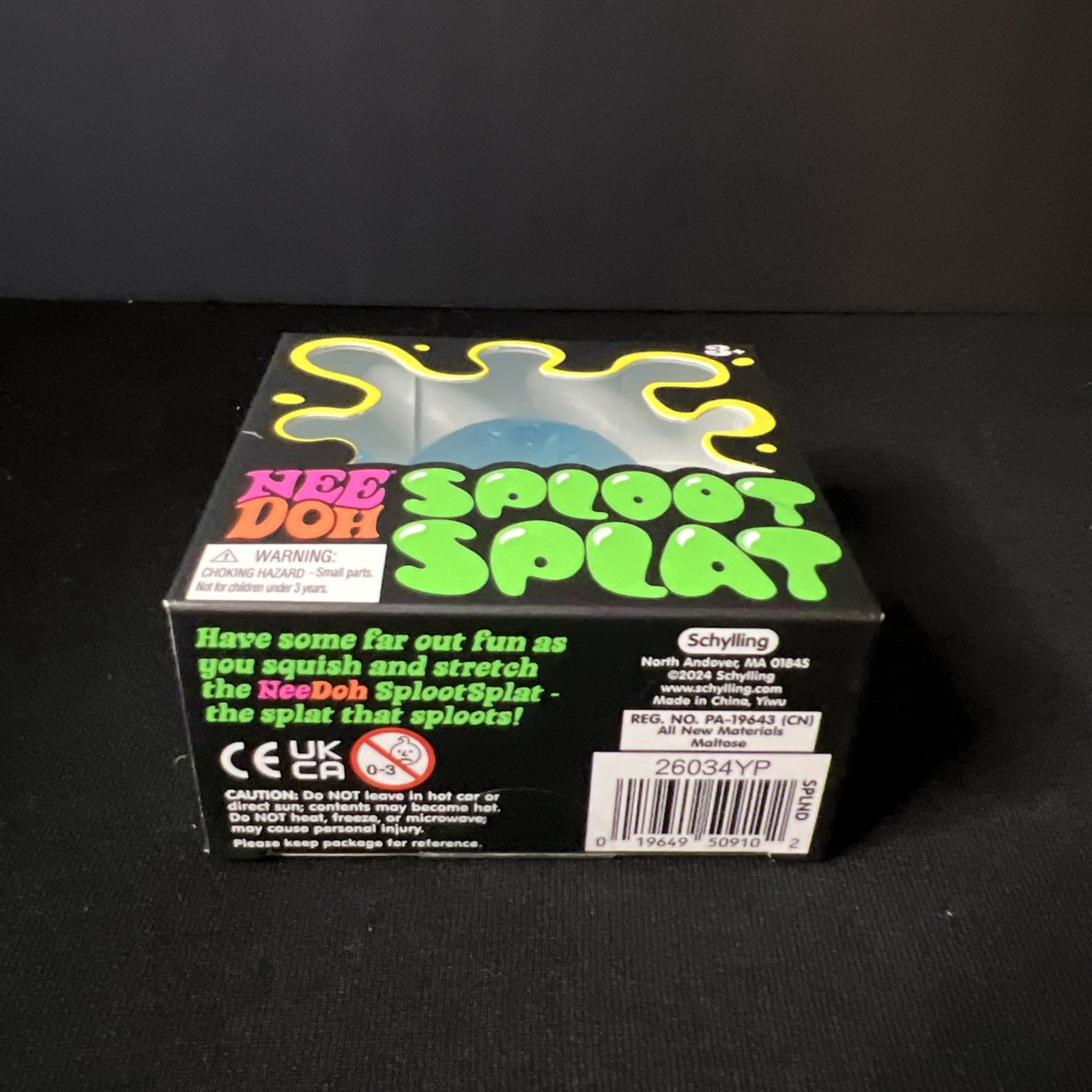 NeeDoh SPLOOT SPLAT, Nee Doh Splatter Fidget, Nee-doh Sploot Splat Squishy BLUE