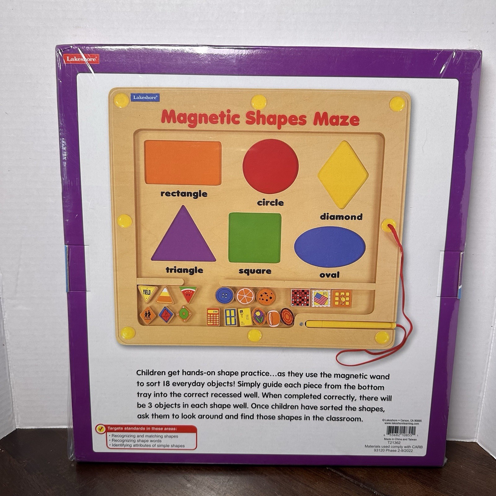 NEW Lakeshore Learning Magnetic Matching Shapes Maze-Eye Hand Fine Motor Skills