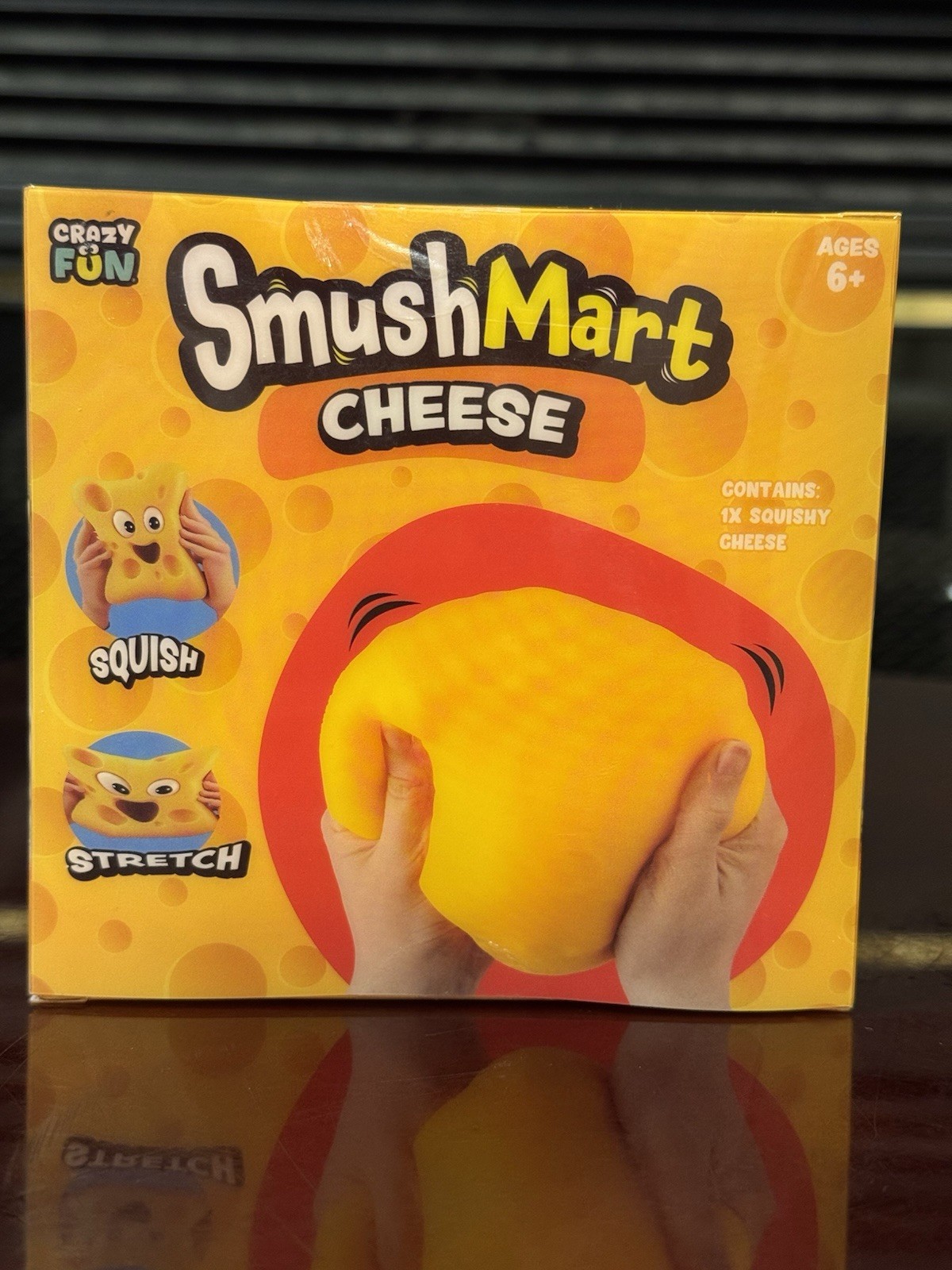 RMS Crazy Fun SmushMart Cheese Squishy Squeezy Stretch Sensory Toy TIK TOK VIRAL