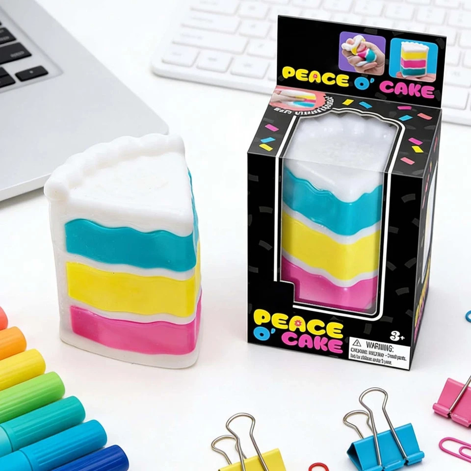 ULTRA RARE 🎂 Peace O’Cake Limited Edition Sensory Squeeze Toy For Ages 3 And Up