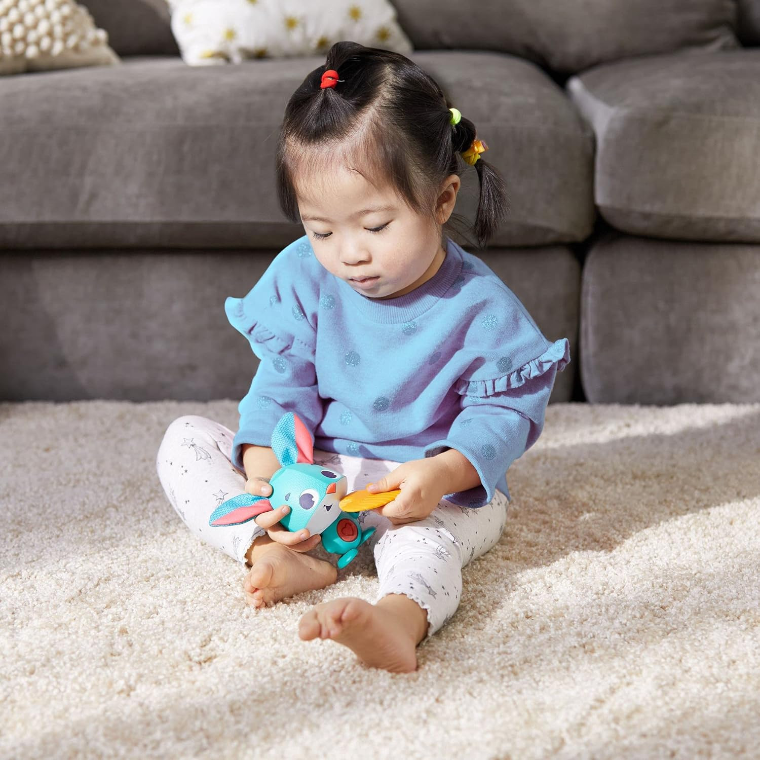 Interactive Bunny Toy with Smart Sensors, 7 Activities, Peekaboo, Ages 12m+ Toy.