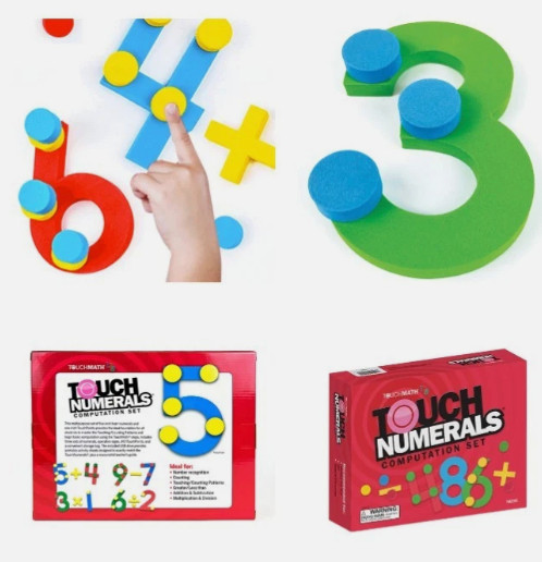TouchMath TouchNumerals Computation Set TM2102 Ages 3+ 3-4 Years 4-7