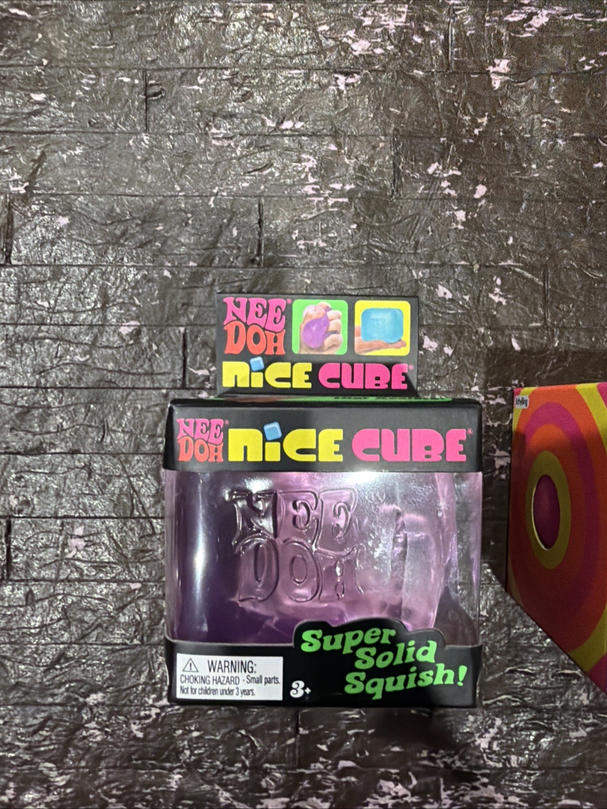 Nee Doh Nice Cube – Super Solid Squish! (Purple) 2 Pack!!