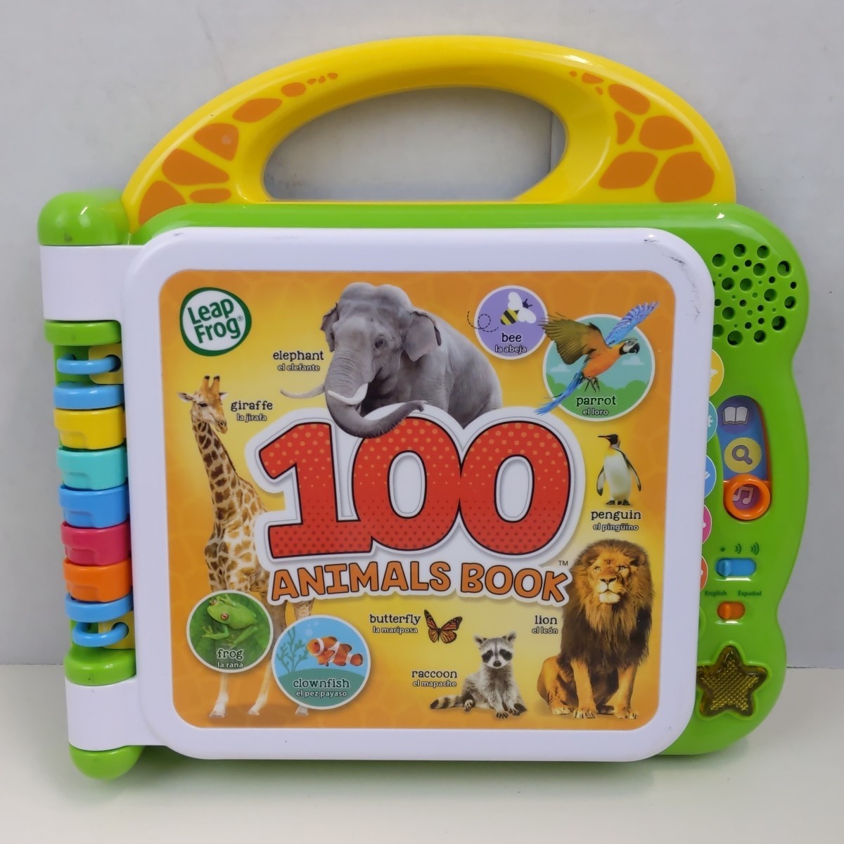 LeapFrog 100 Animals Book Interactive Learning Educational Toy Lights Sounds Kid