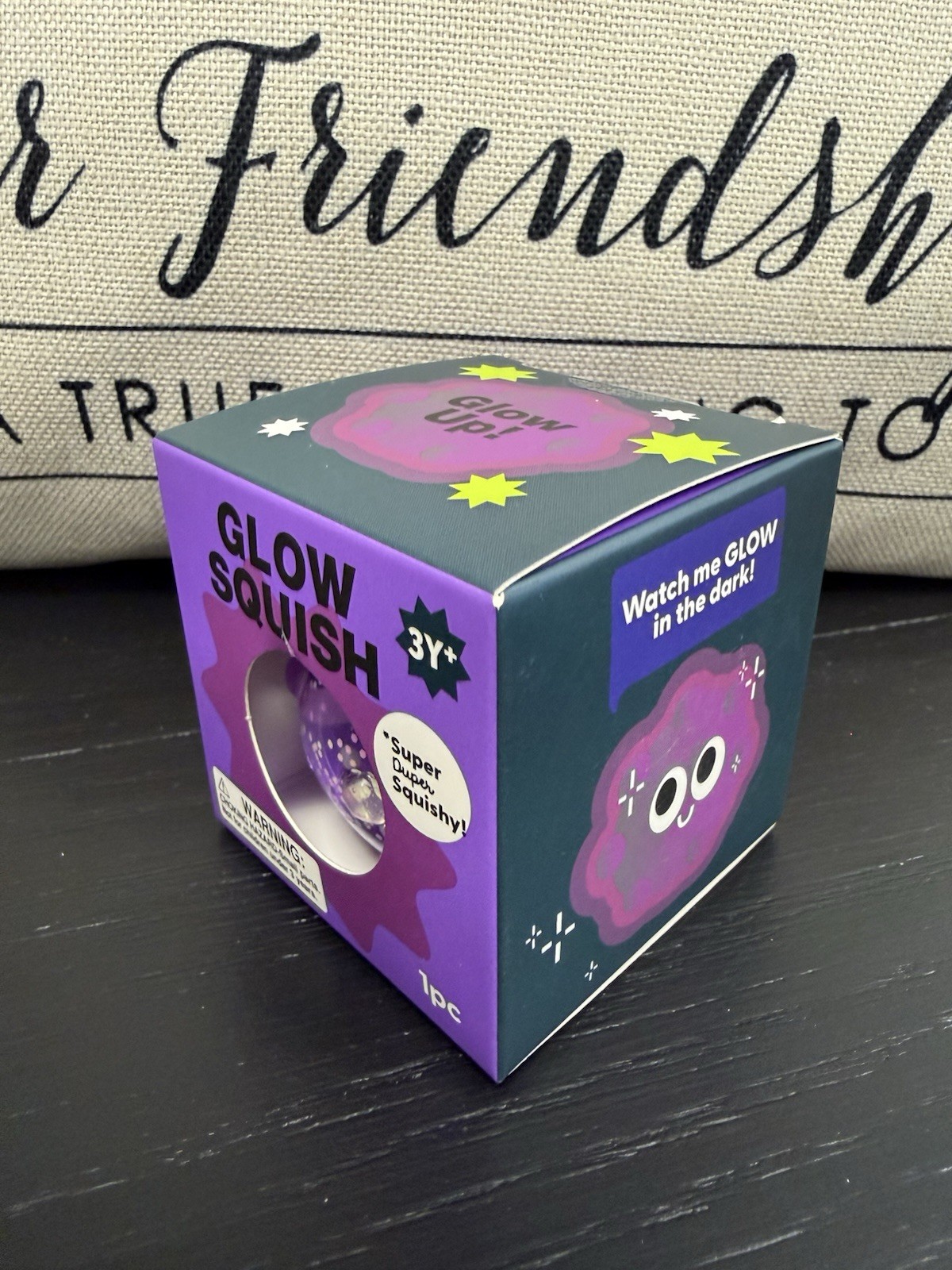NEW Super Duper Squishy Glow in the Dark Squeezy by J’Adore Purple Glow Squish