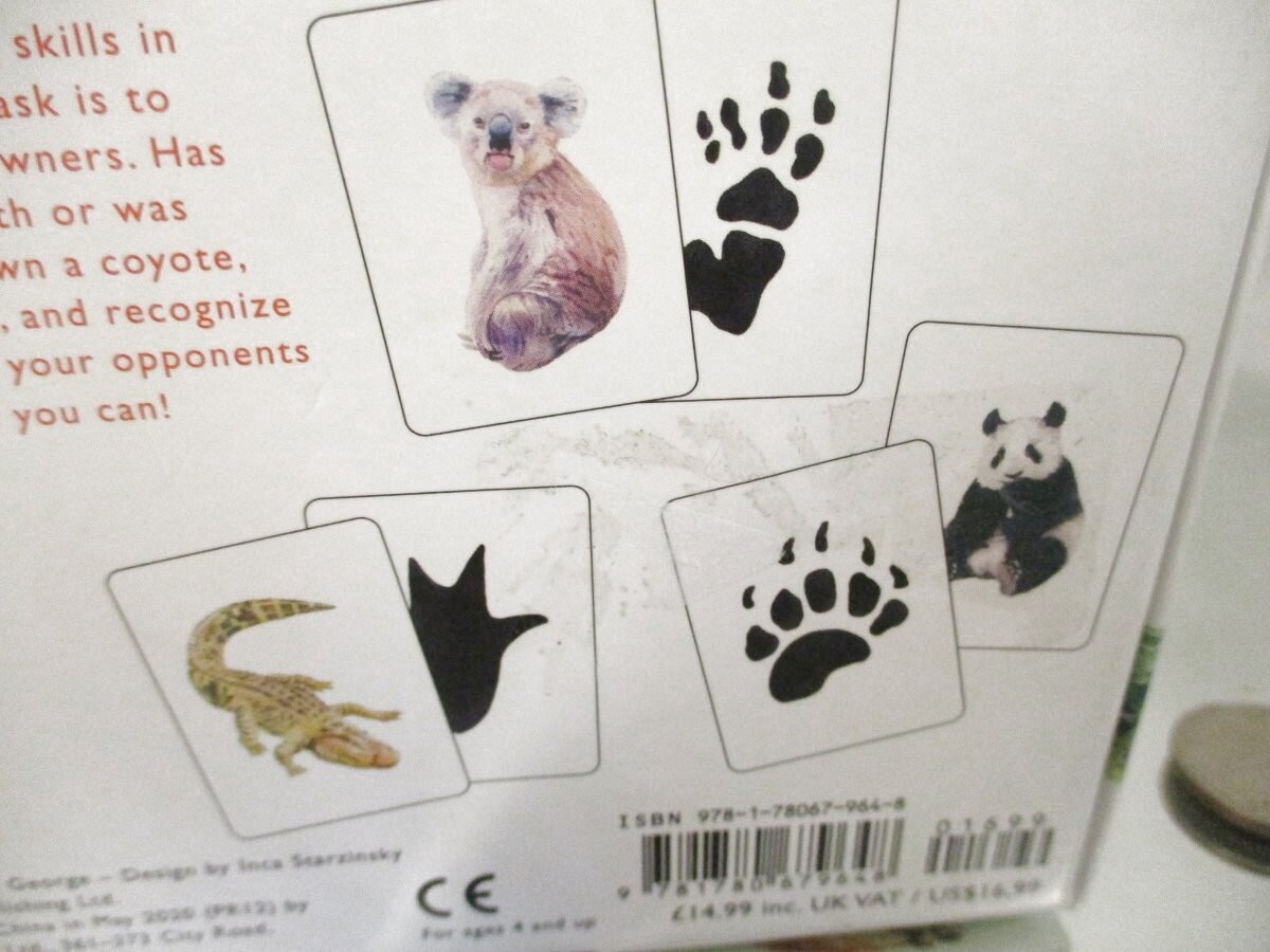 2017 Complete Match A Track 25 Animals Paw Prints Laurence King Pub Game Flash C