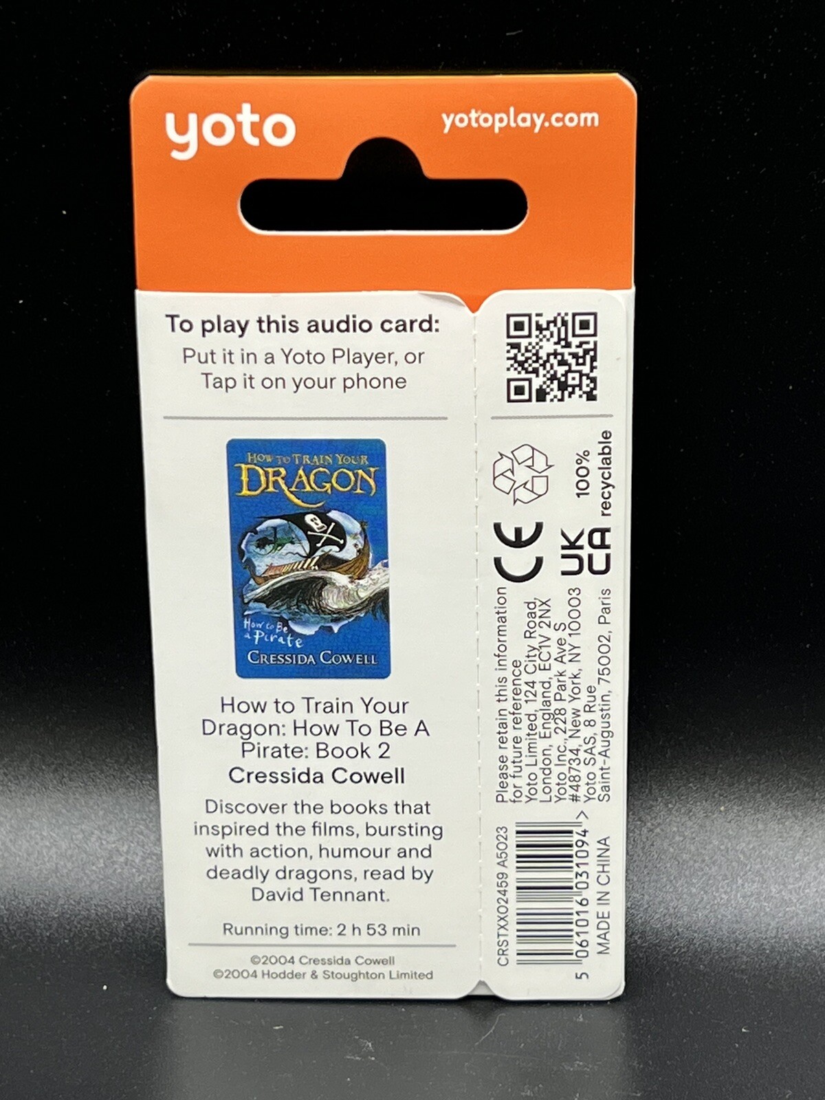 Yoto How To Train Your Dragon 2 How To Be A Pirate UK Release Works In US
