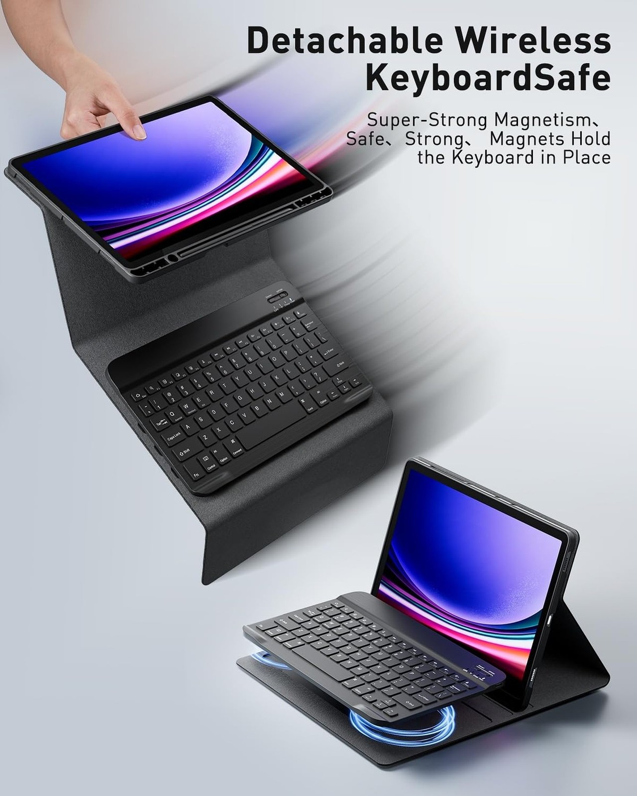 TUNKARMOR Case Keyboard for Samsung Galaxy Tab A8 10.5 inch 2022 2021 Built-i…
