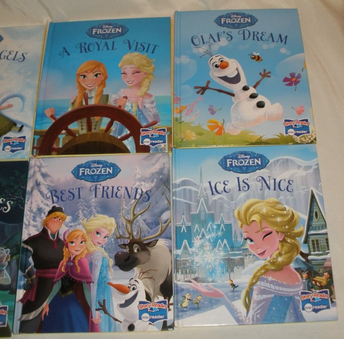Story Me Reader Disney Frozen Device & 8 Books Tested Works Excellent Used Cond.