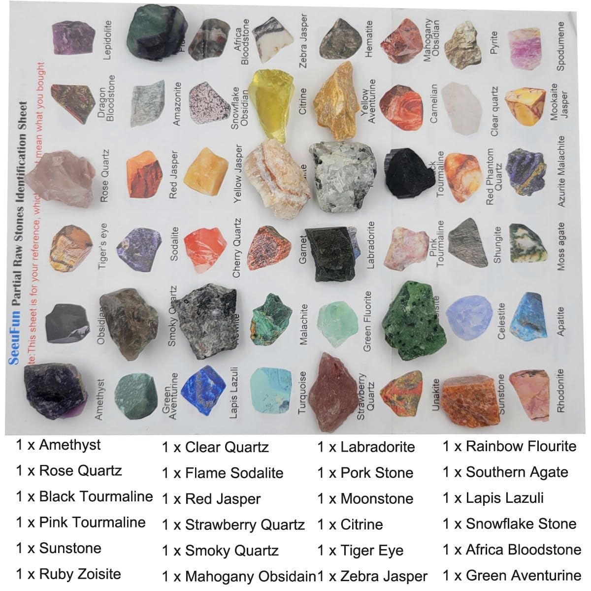Rock & Mineral Collection Kit for Adults and Kids Natural Rocks for Tumbling …