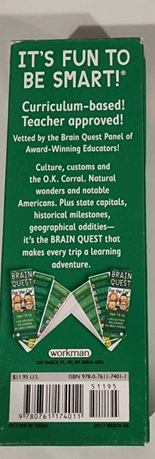 Brain Quest Revised 4th Edition For the Car Ages 7 & up All About America