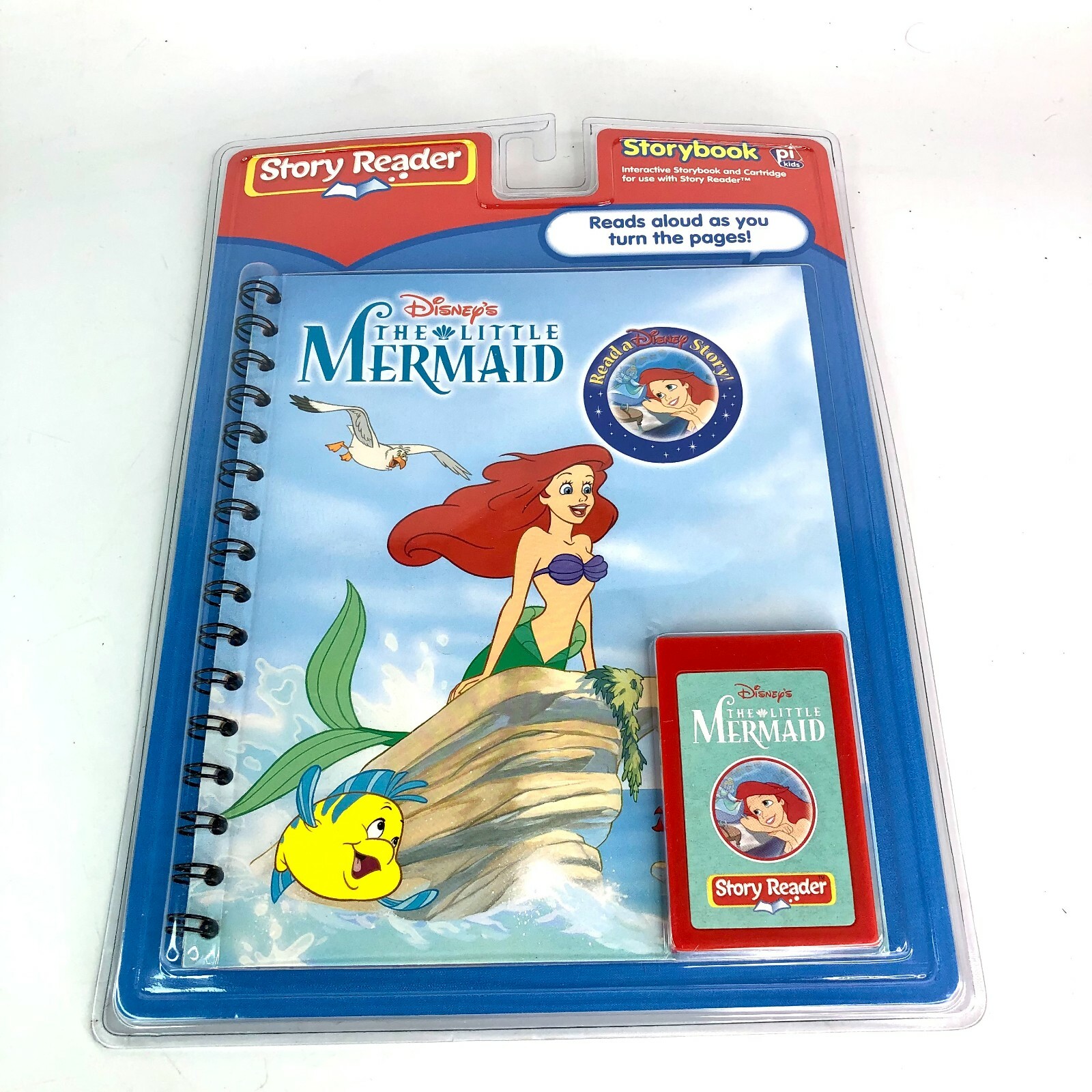 Story Reader – Disney The Little Mermaid Paperback Storybook 2004 – Book & Cart