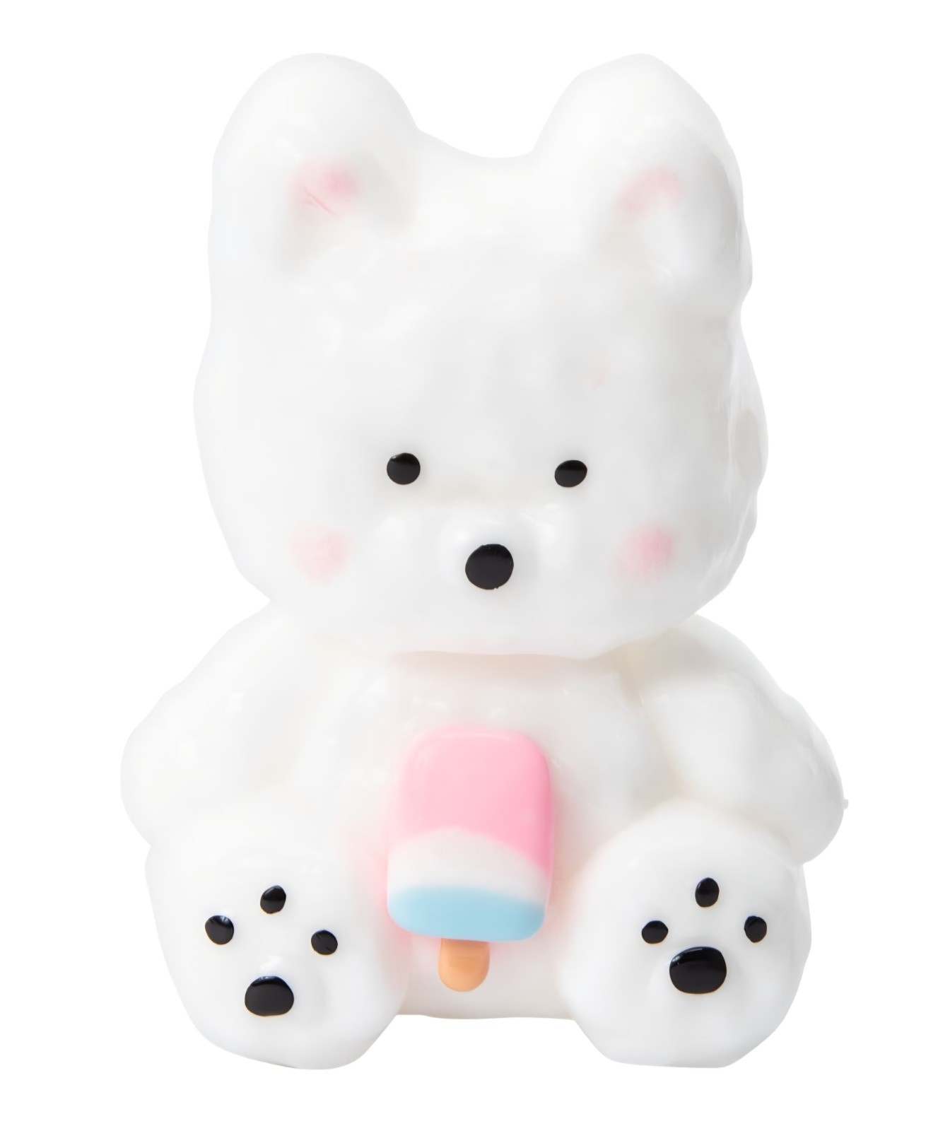 Taba Jelly Squeezeables White Dog Squishy, Penny Puppy Squishi Squeeze Toy USA
