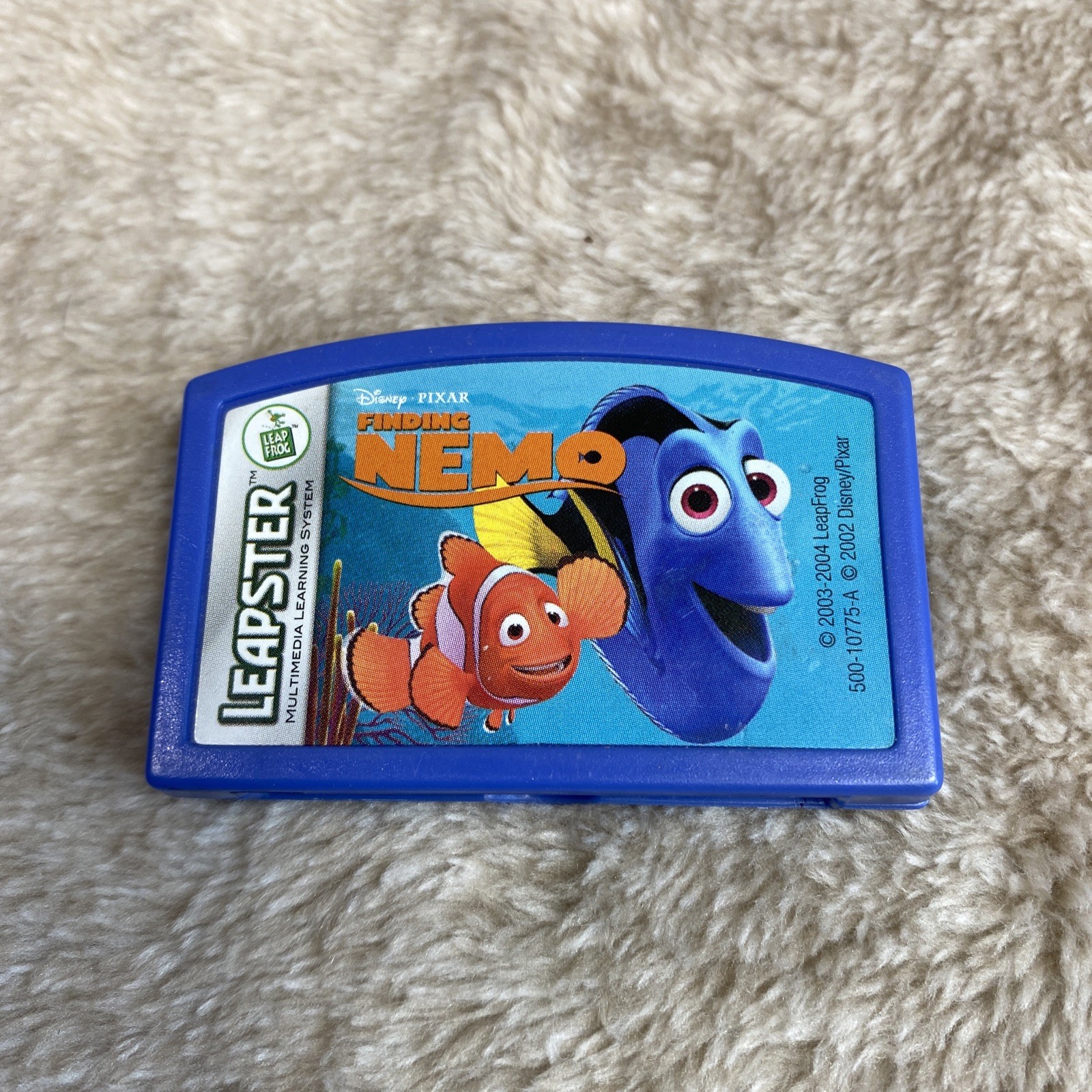 Leap Frog Leapster Disney Pixar Finding Nemo Learning Game Cartridge Pre-K to K