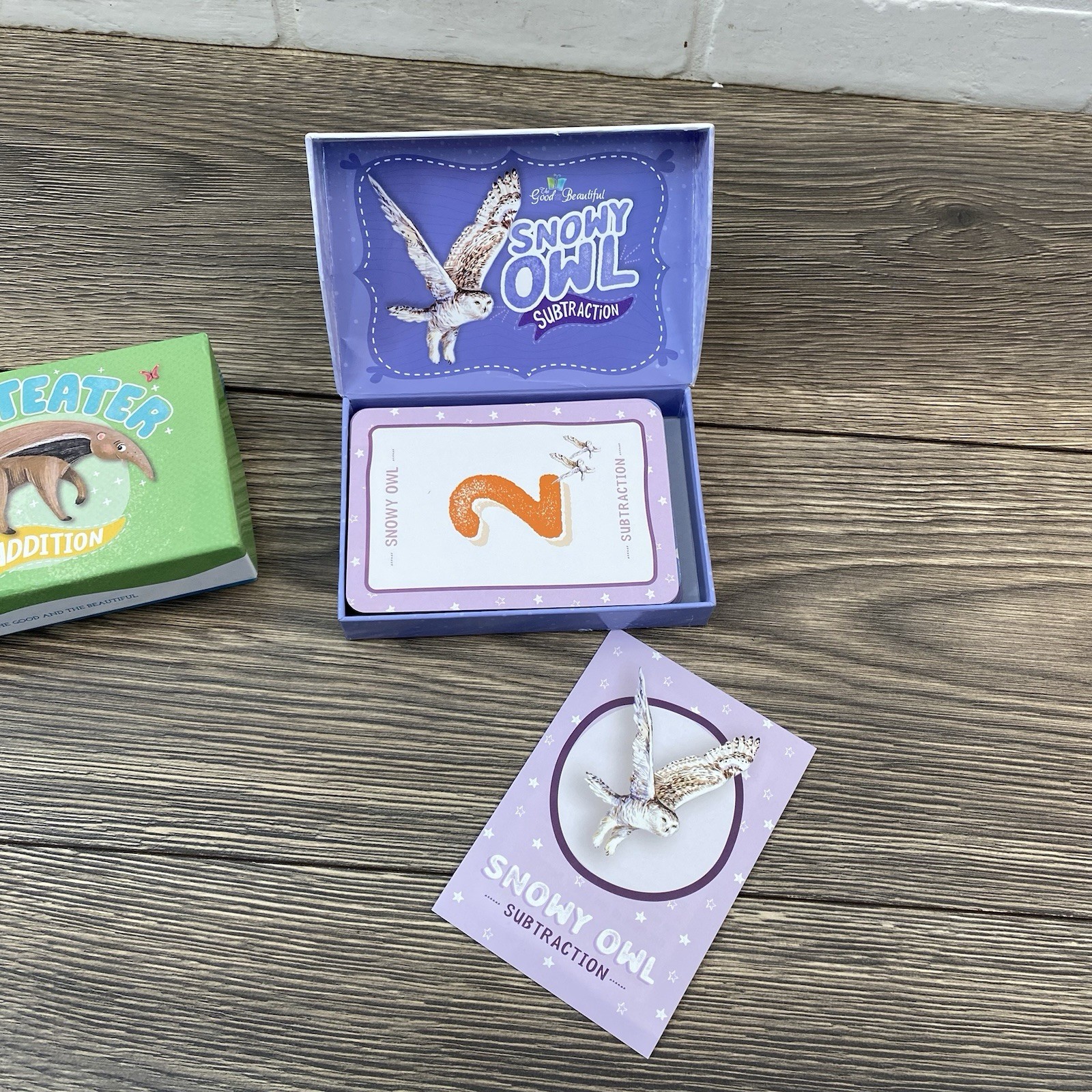The Good and the Beautiful Anteater Addition & Snowy Owl Subtraction Math Games