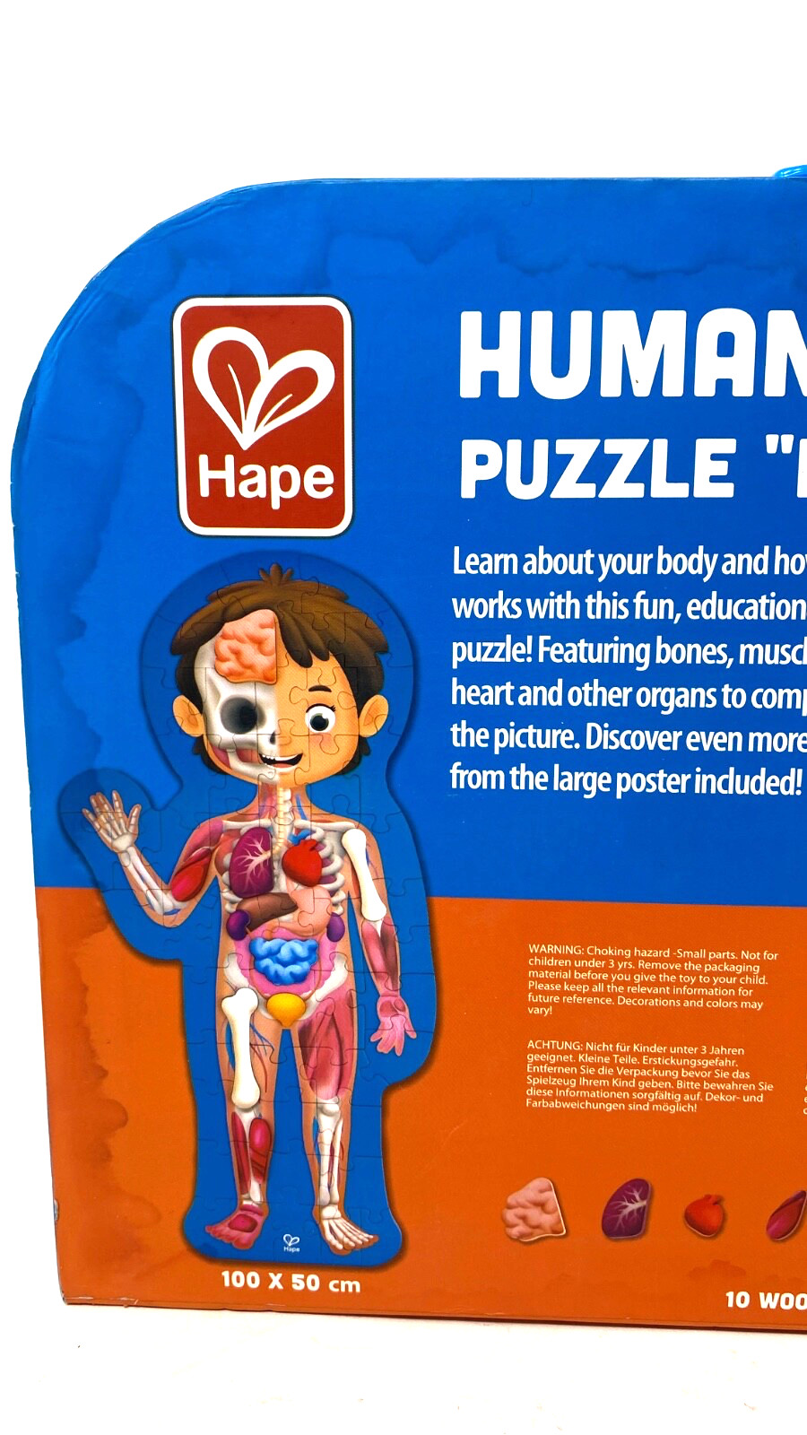 Hape Human Body Educational Puzzle 60 Piezes Jigsaw Puzzle 4 years and up