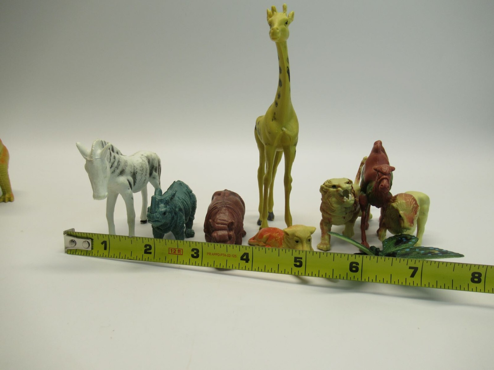 Plastic Molded Miniature Wild Safari Animals Lot of 34 Dinosaurs Spiders Snakes
