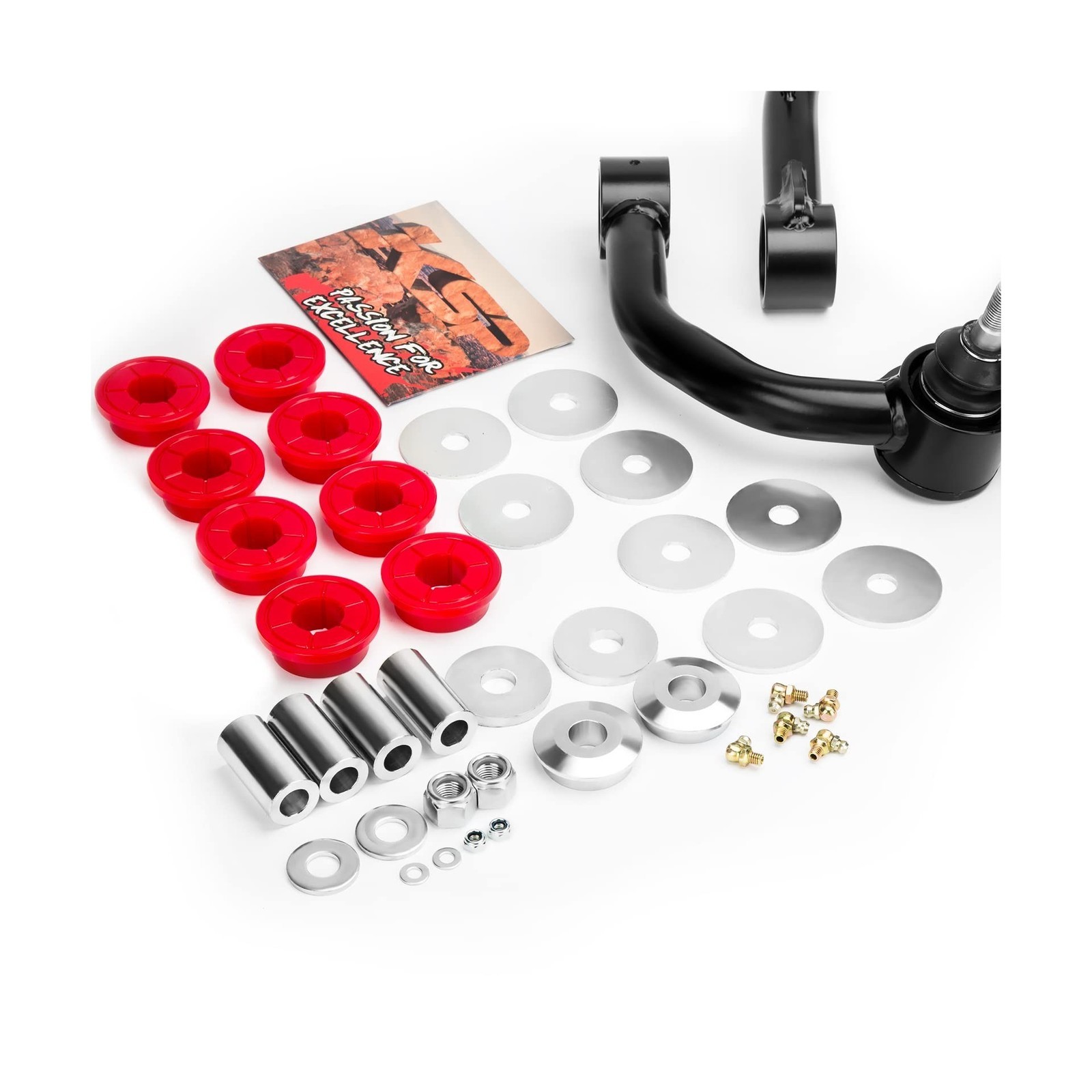 2-4″ Upper Control Arms ,Black,Vehicle Specific Fit,With Flexible Ball Joint