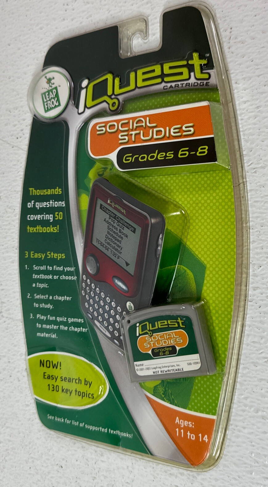 iQuest Social Studies Cartridges A & B Grades 6-8 | New Sealed
