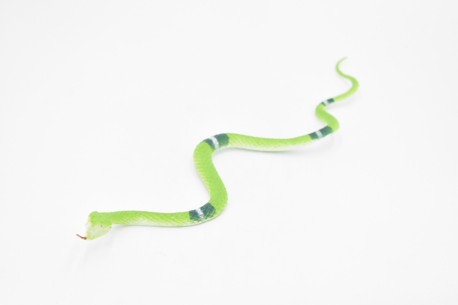 Snake, Green, Emerald Boa, Rubber Reptile, Educational Toy 12″ F1735-B222