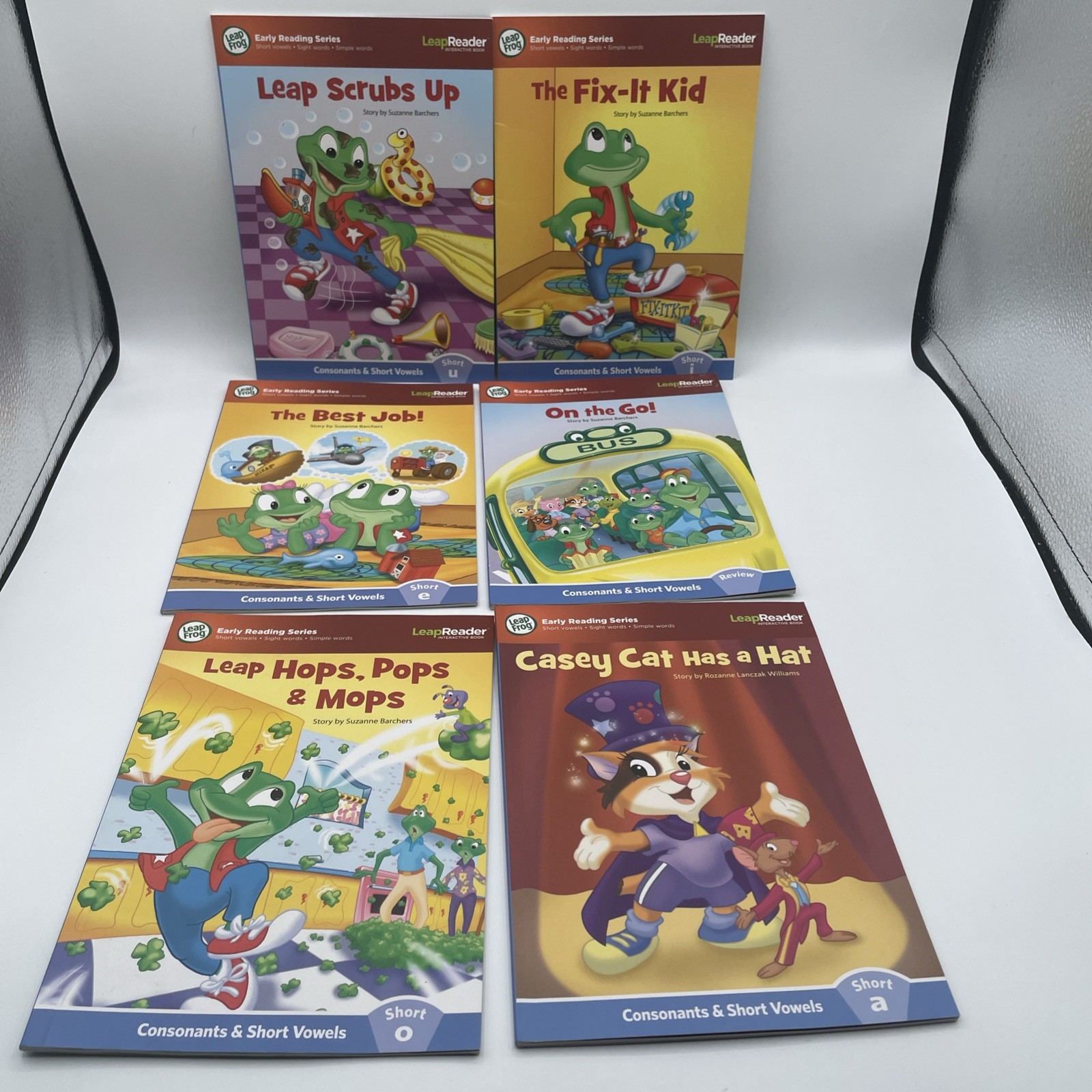 Leap Frog Learn With Leap 10 DVD Set With 6 Books Leaped Reader Pen w USB READ