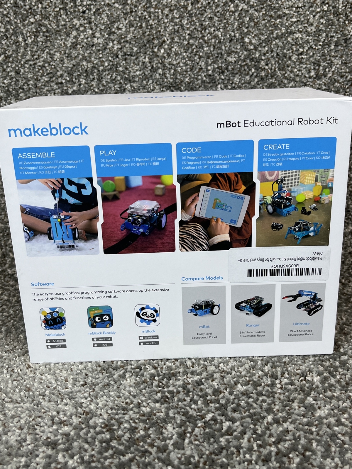 Makeblock mBot V1.2 Bluetooth 9languages Educational Robot Kit P1050017 Blue