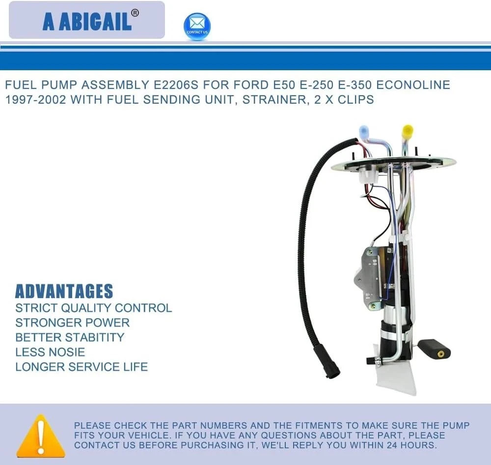 Fuel Pump Compatible with 1997-2003 Ford E-150 E-250 E-350 Econoline Club Wagon