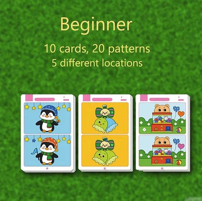 1PC Educational Fault Finding Game: Reusable Wiping Paper Focus Trainer – NEW