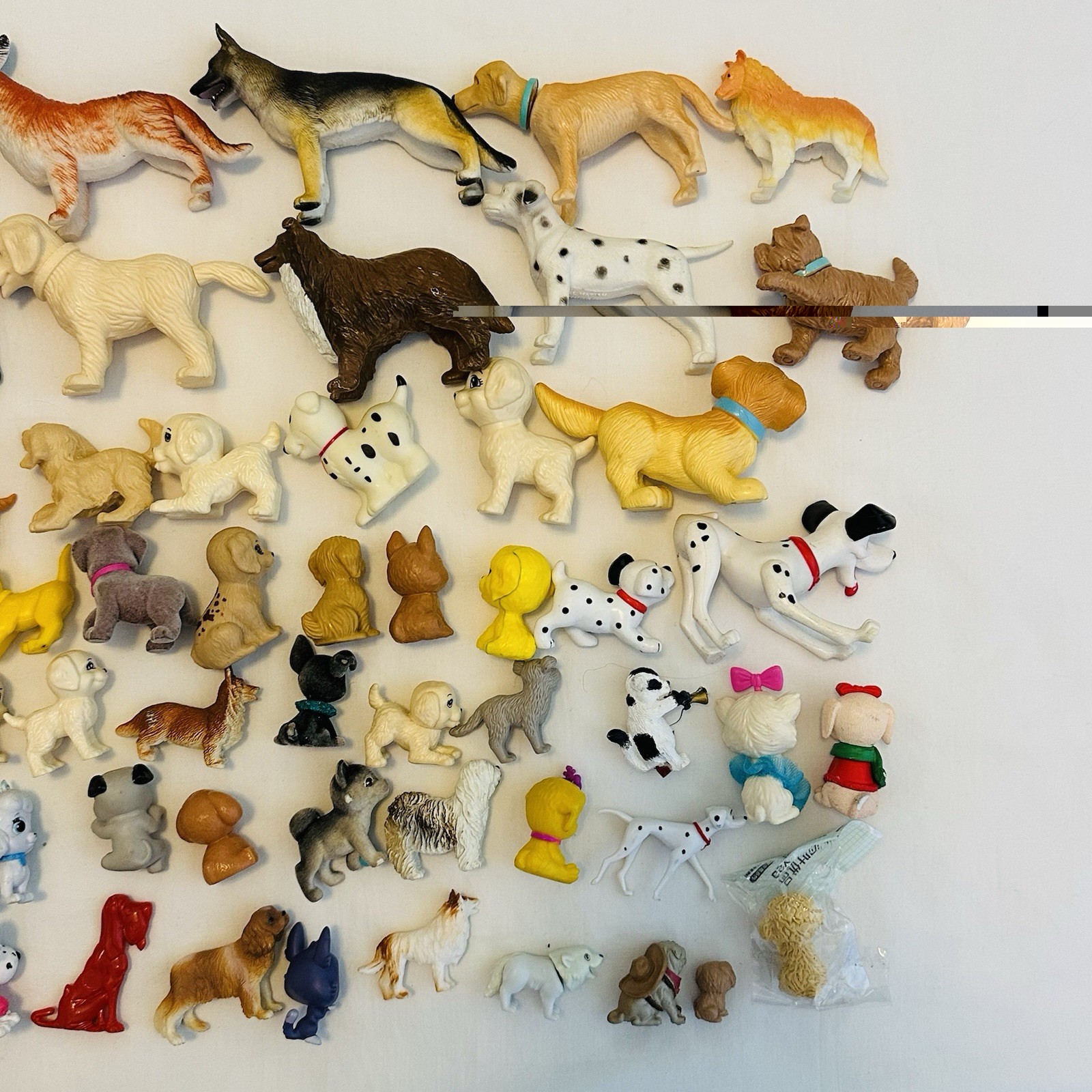 24 Pc Lot Dogs Puppies Figures Mixed Breeds Preschool Classroom .75″-3″